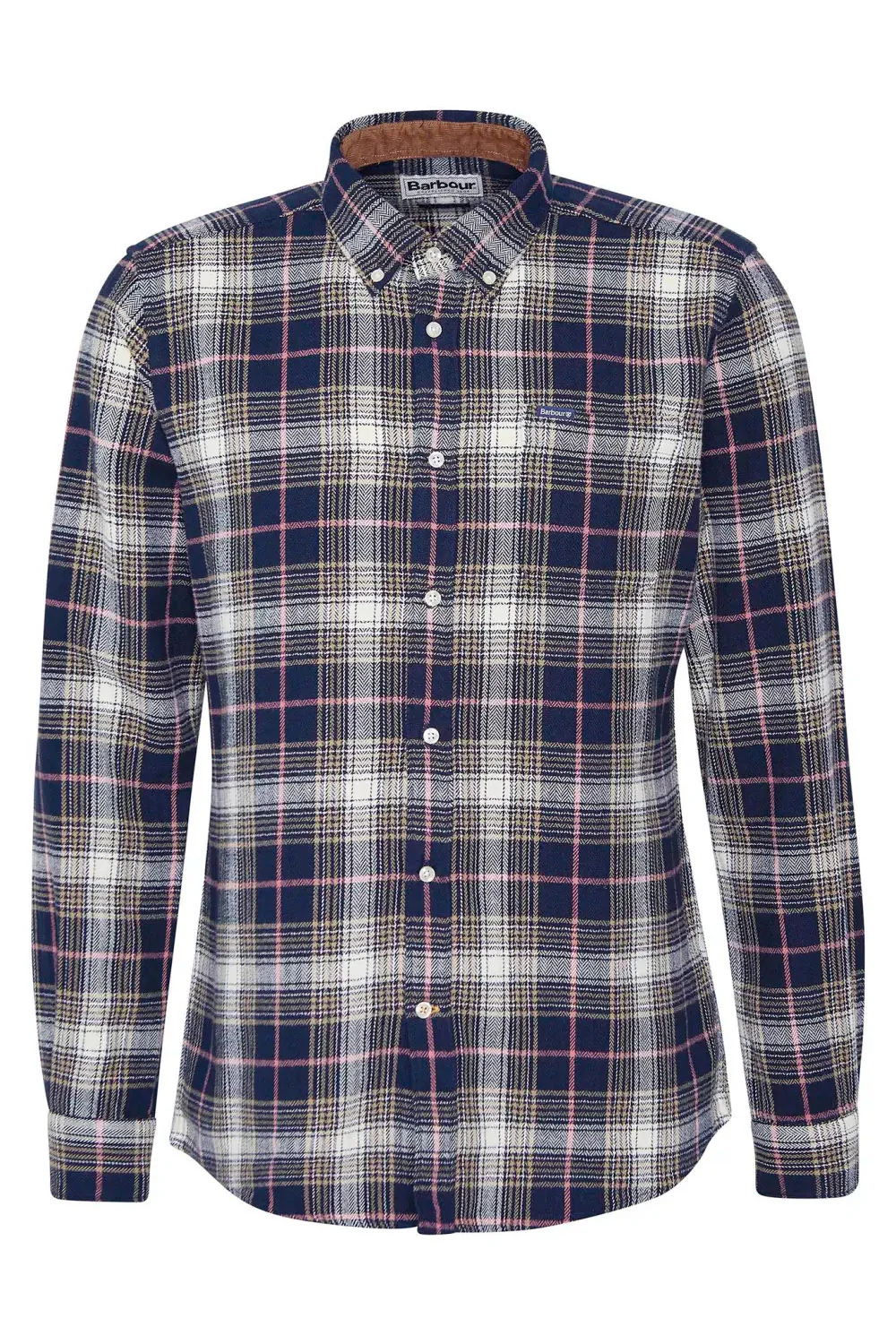 Whernside Tailored Check Shirt - Navy