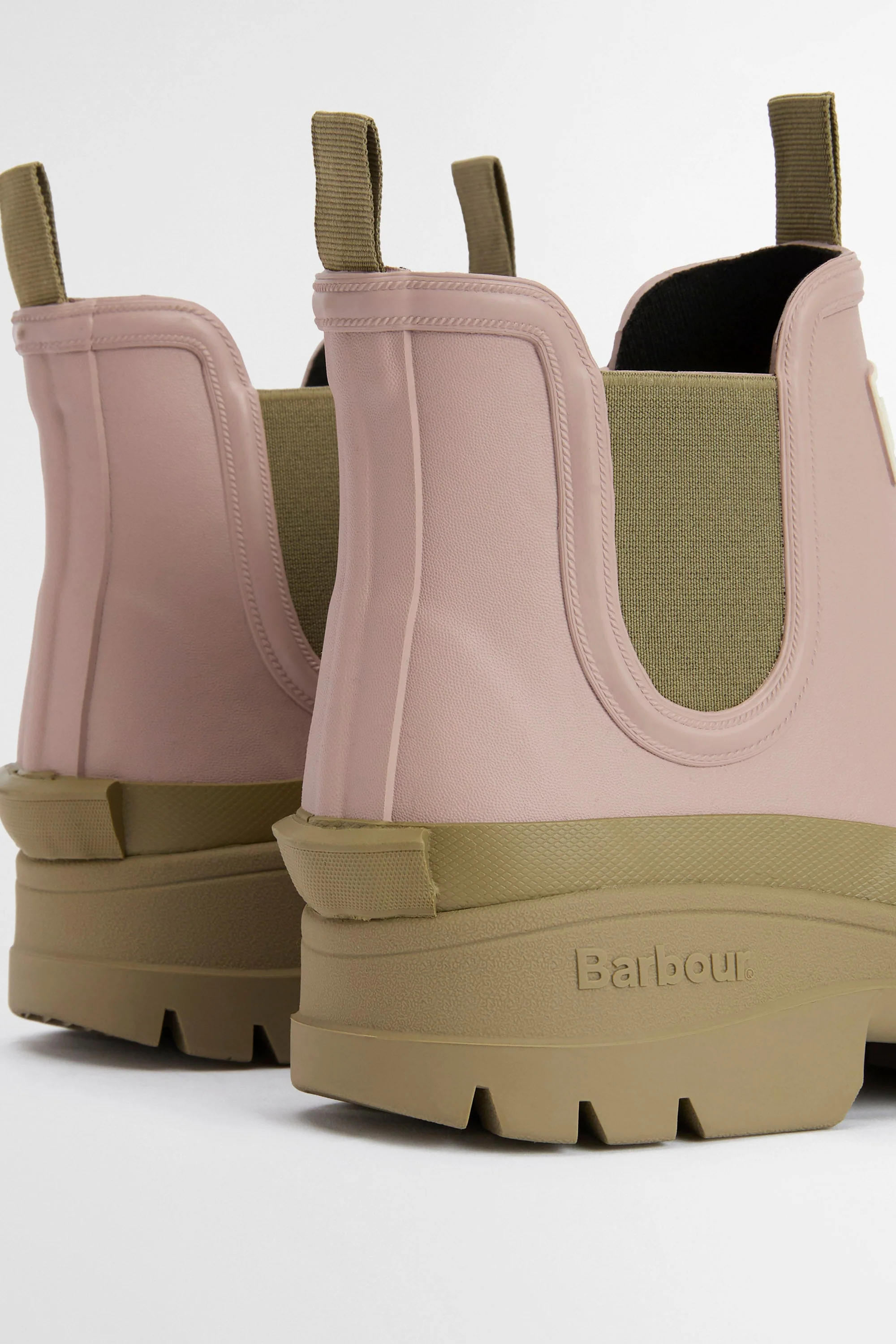 Womens Nimbus Chelsea Wellington Boots - Gardenia Pink/Bleached Olive - Image 7