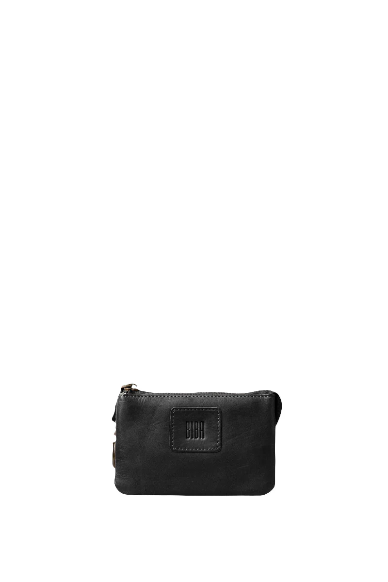 Boston Leather Purse - Black