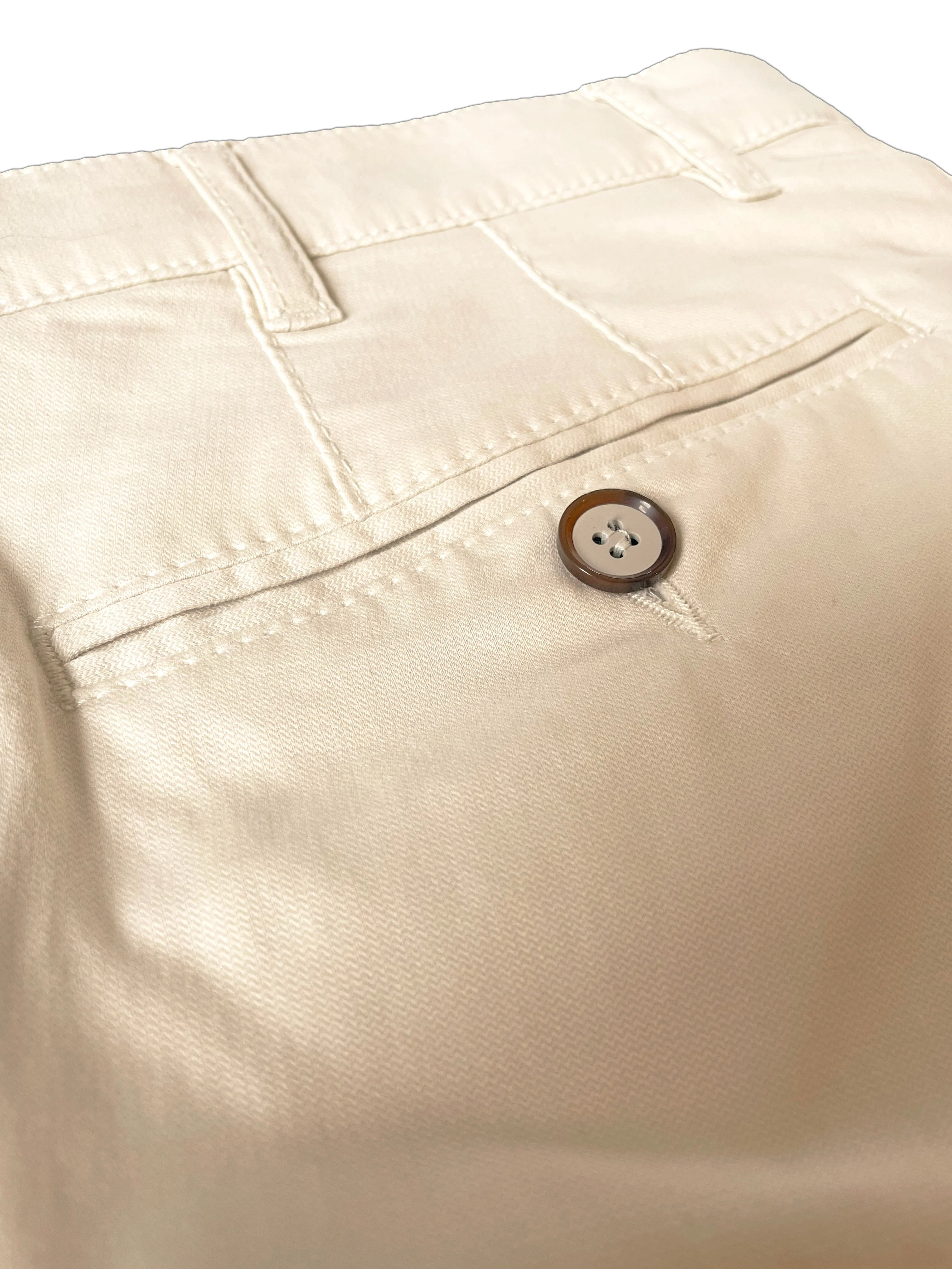 Parma B Supersoft Lightweight Chinos - Cream - Image 2