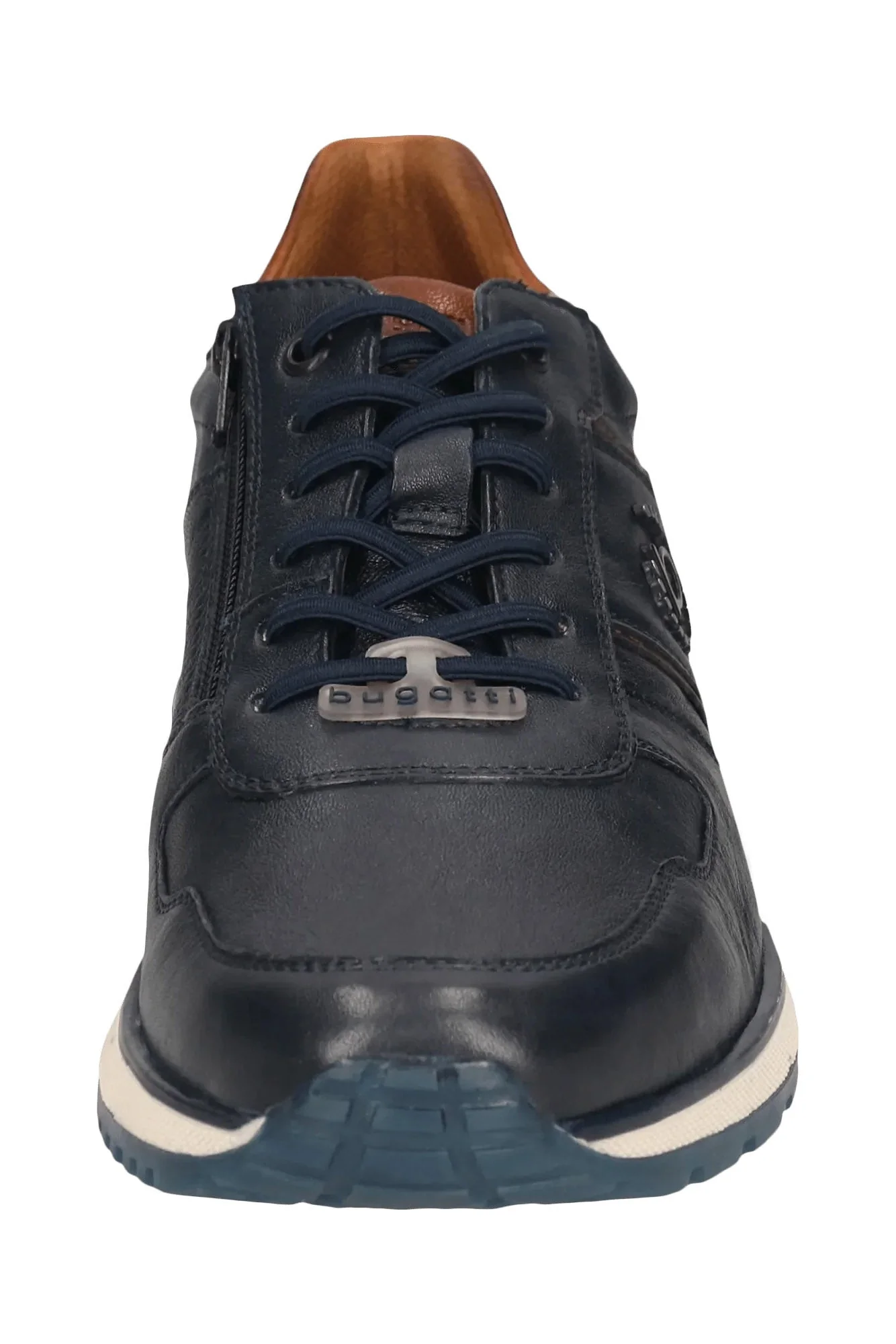 Leather Trainers - Dark Navy - Image 5