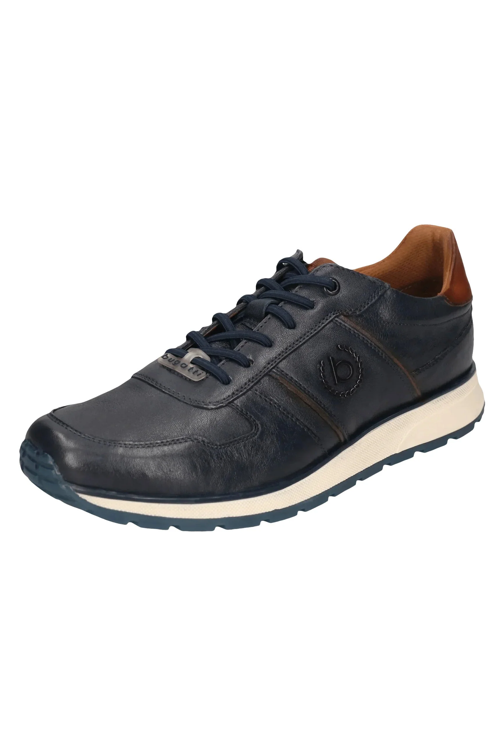 Leather Trainers - Dark Navy - Image 6