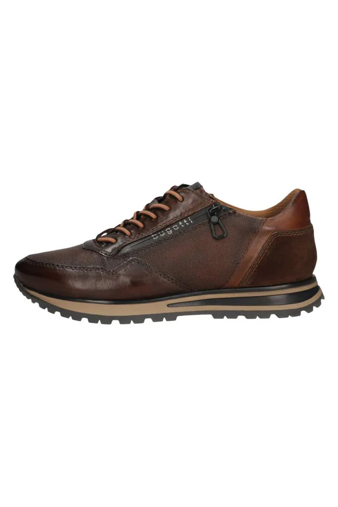 Philip Leather Soft Fit Trainers - Brown