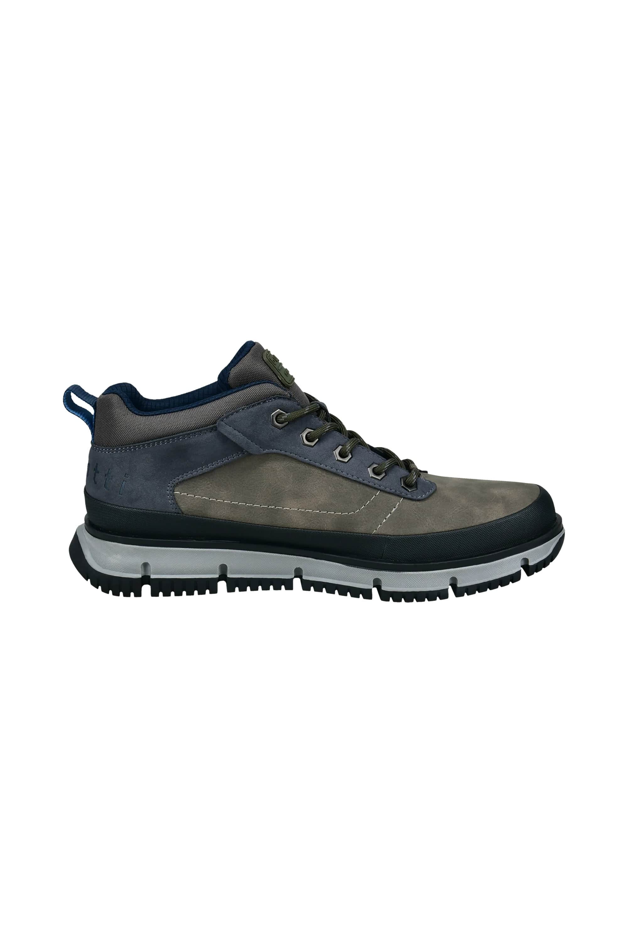 Samper Leather Trainers - Taupe/Grey