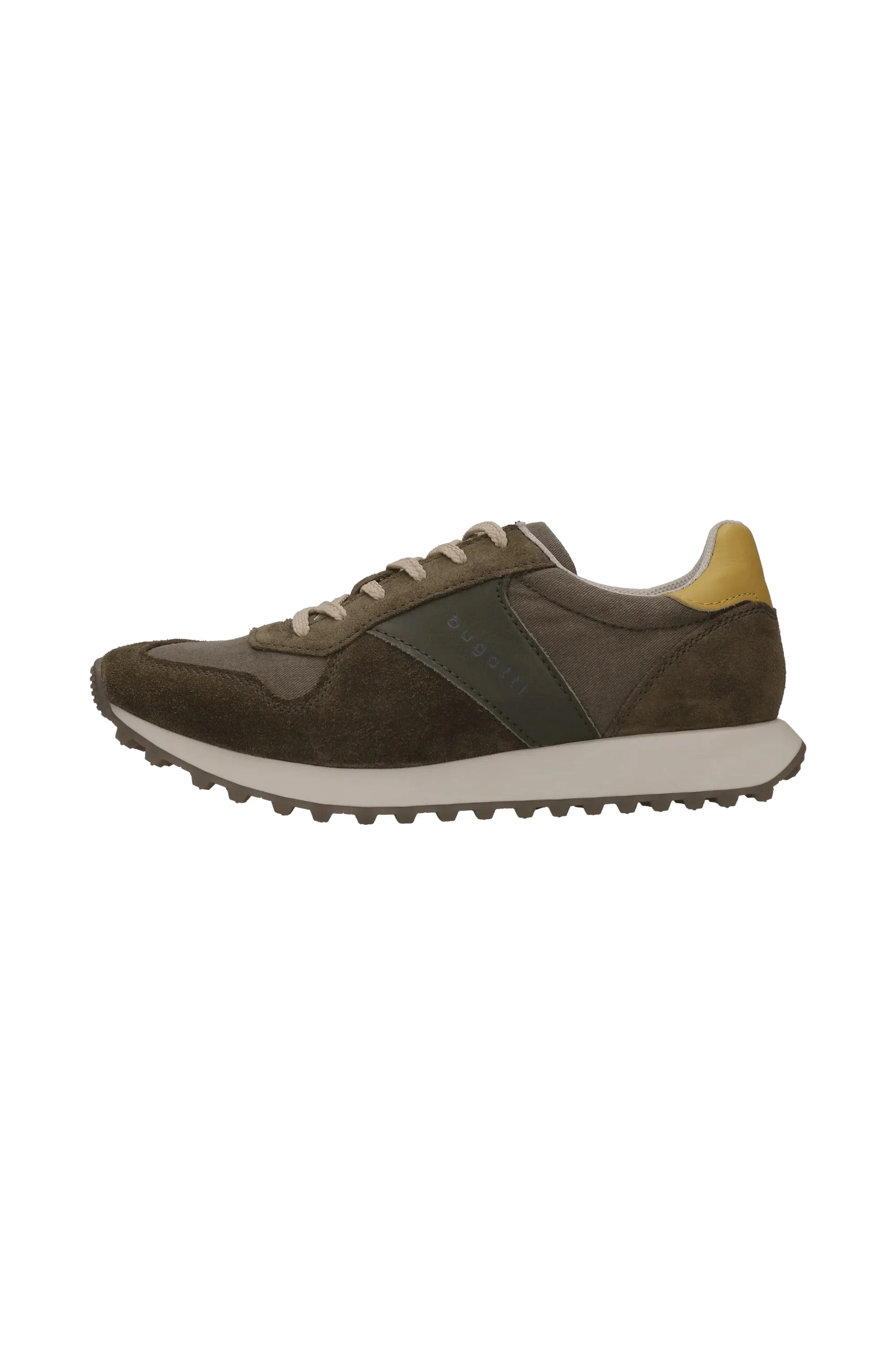 Suede/Leather Trainers - Dark Green