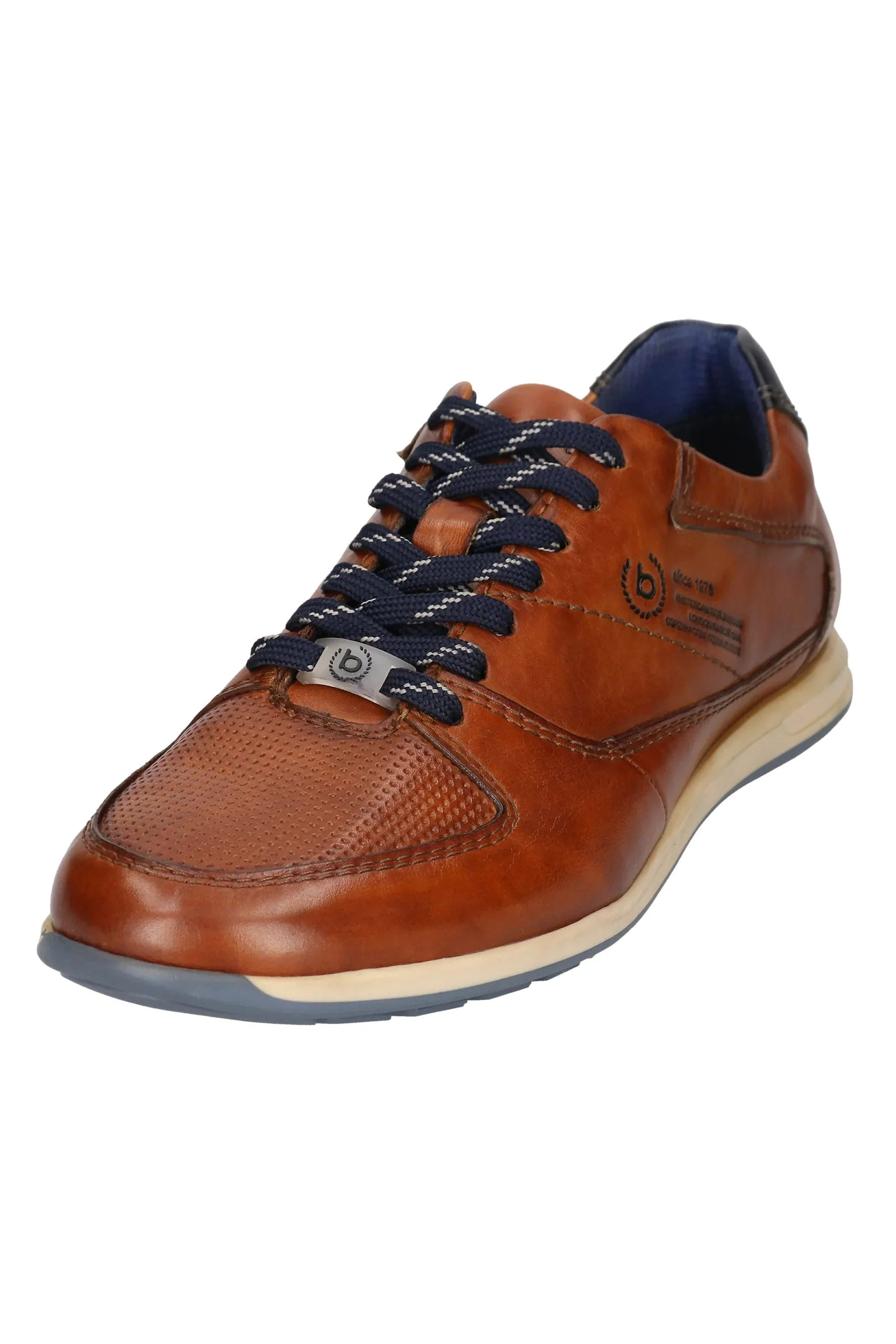 Thorello Leather Trainers - Cognac - Image 3