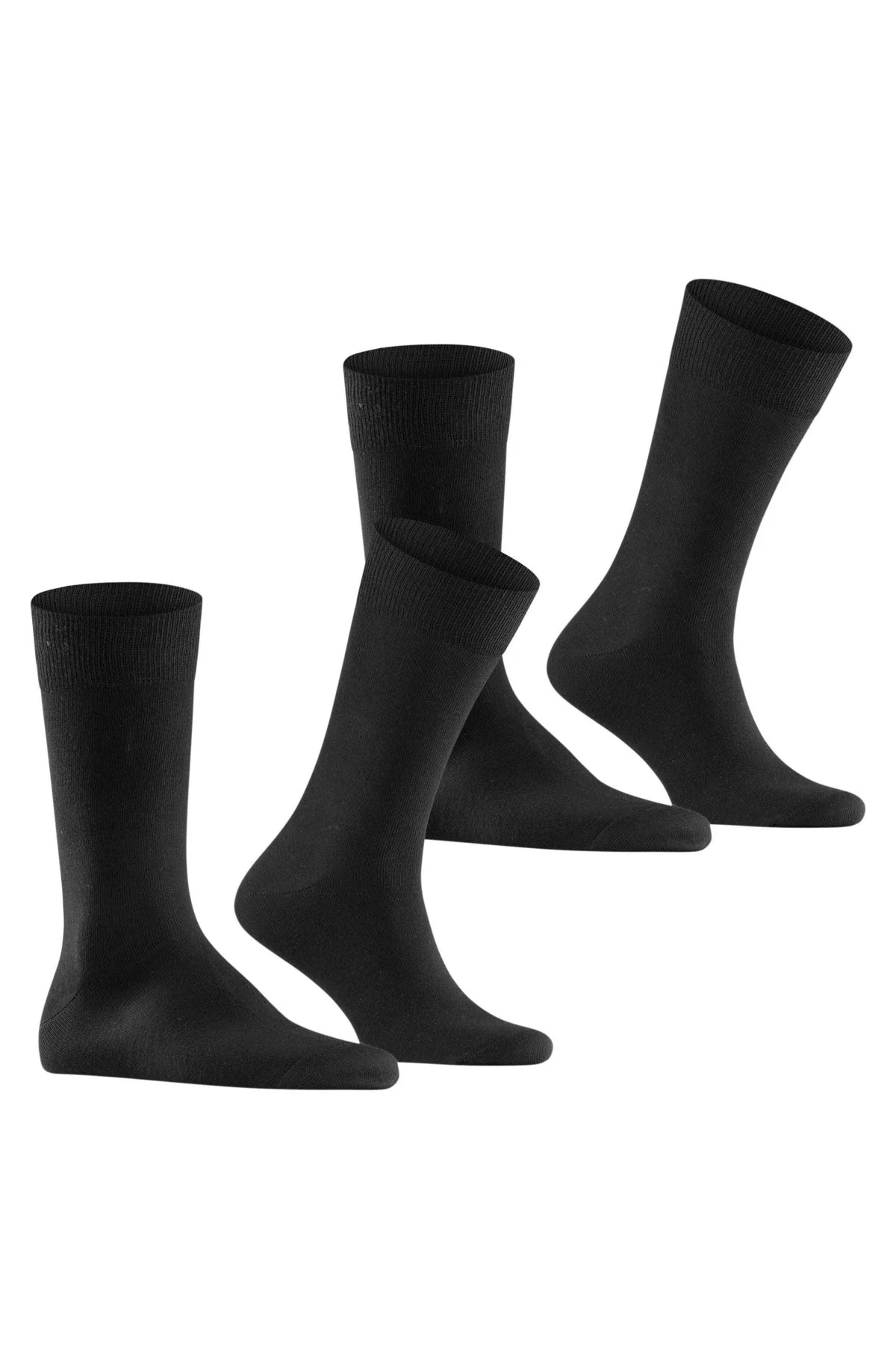 Everyday 2 Pack Socks - Black - Image 2