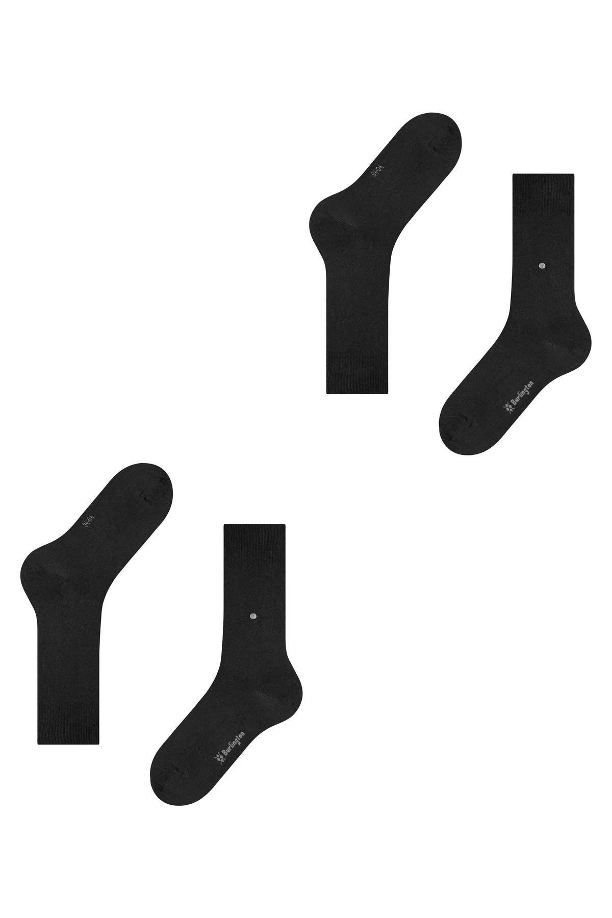 Everyday 2 Pack Socks - Black - Image 4