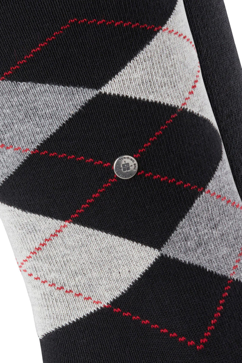 Everyday Argyle/Plain 2 Pack Socks - Black - Image 4
