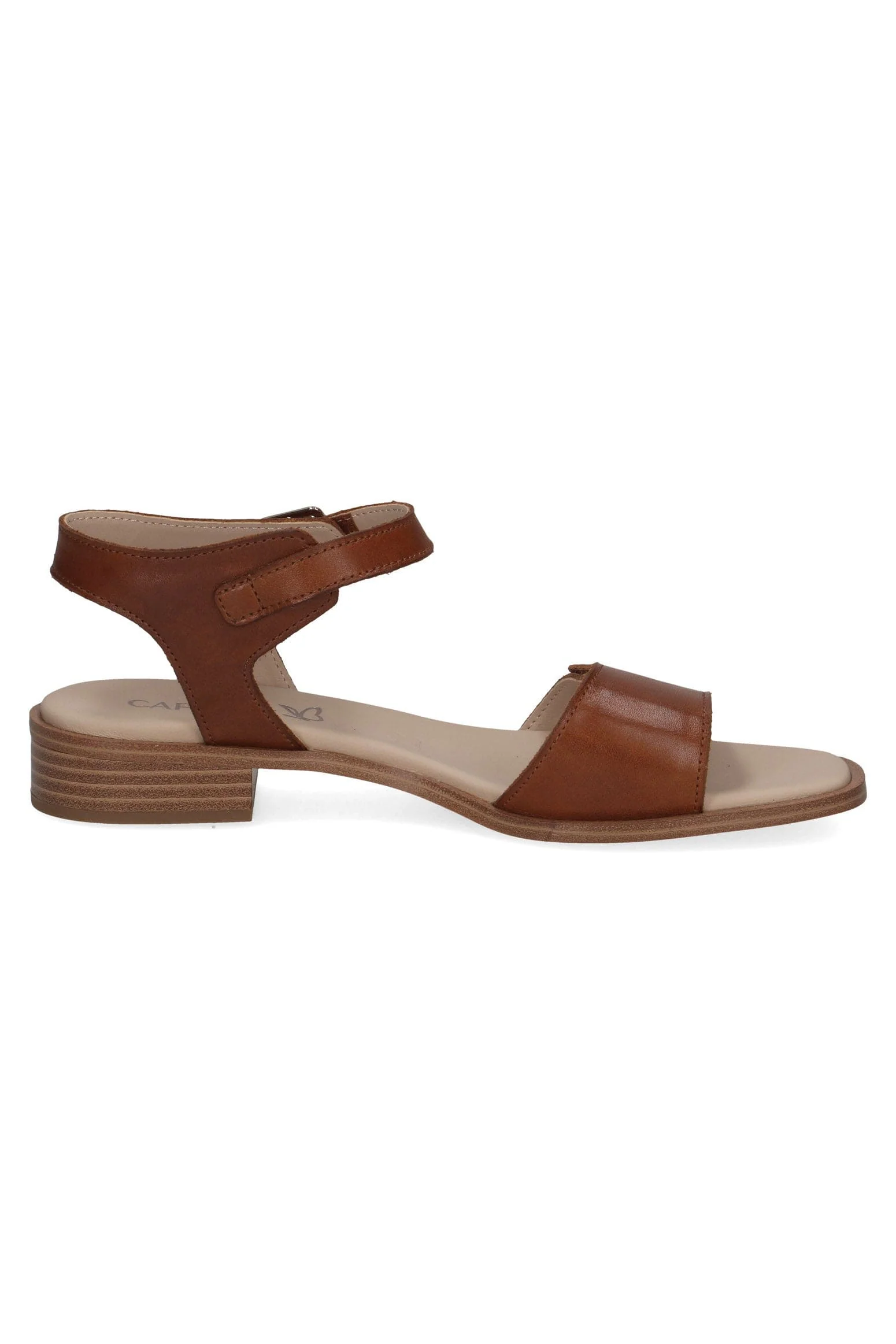 Leather Adjustable Sandals - Cognac Nappa