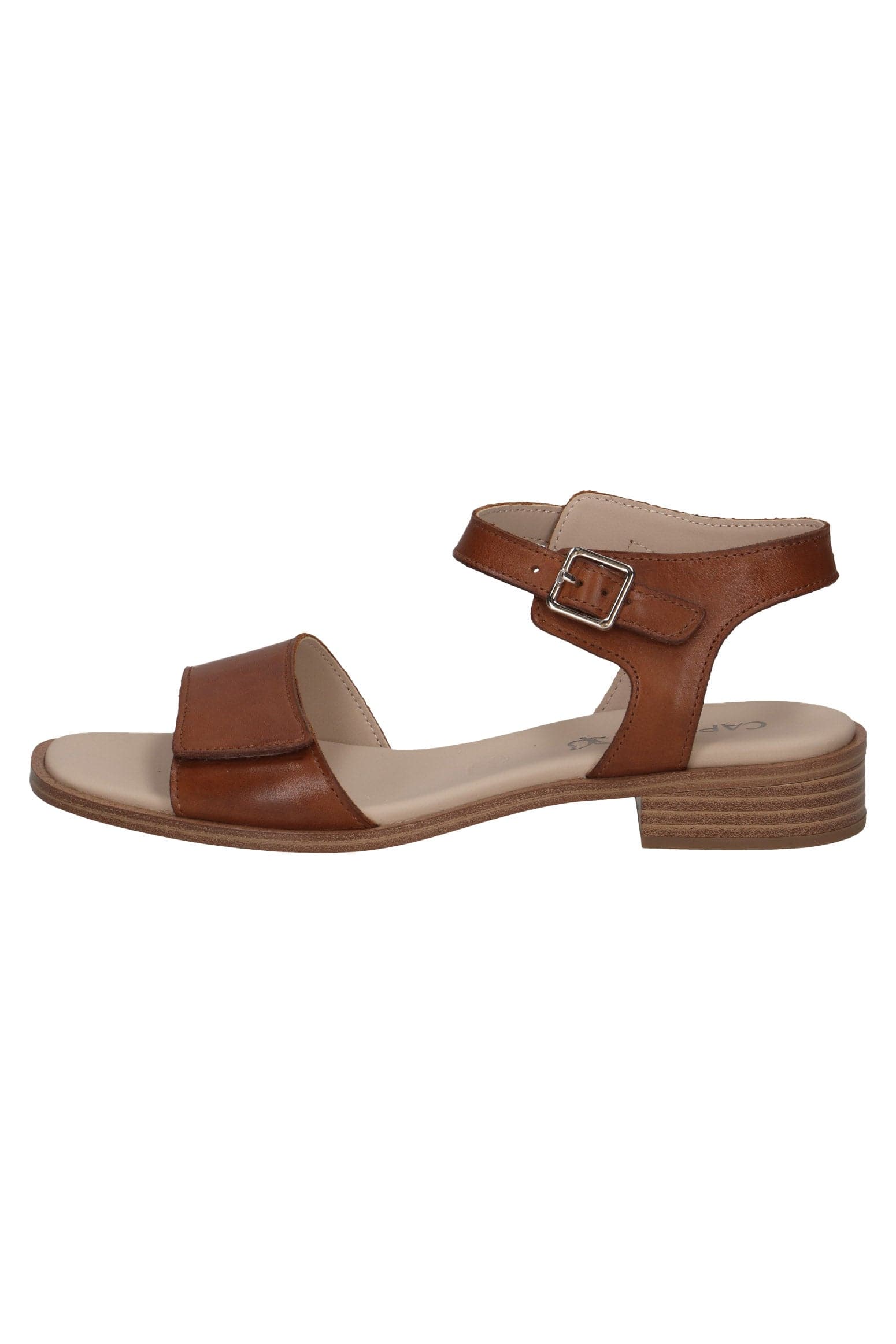 Leather Adjustable Sandals - Cognac Nappa - Image 2