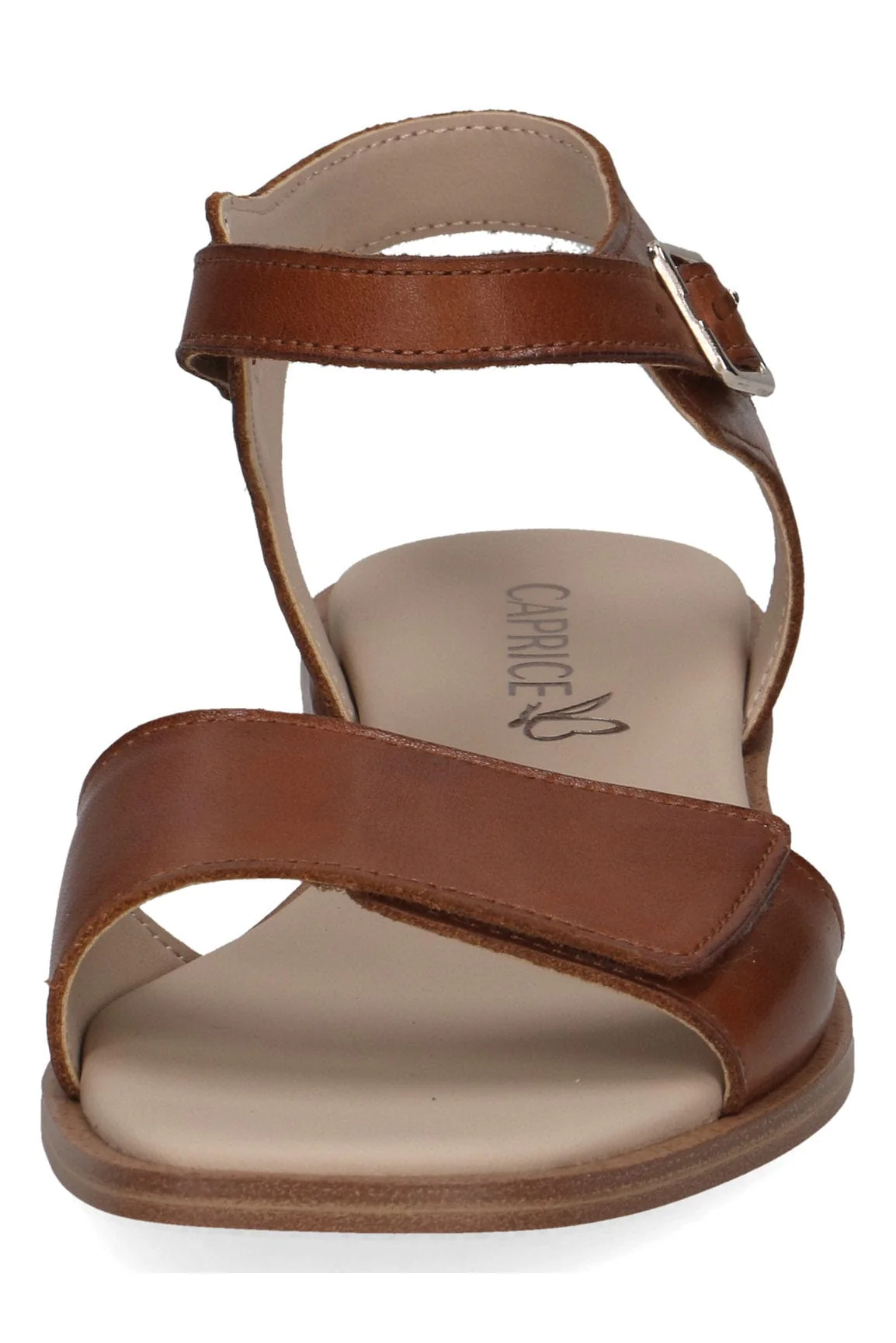 Leather Adjustable Sandals - Cognac Nappa - Image 7