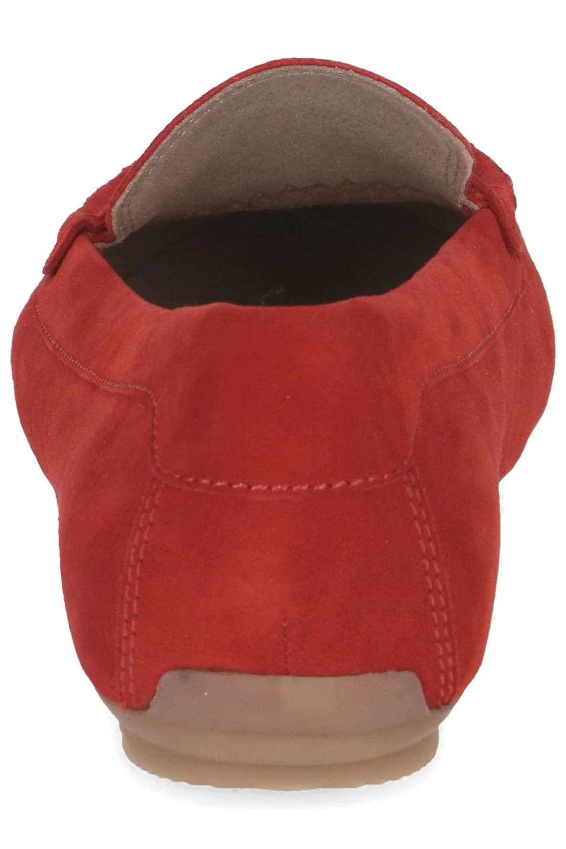 Leather Suede Moccasin Shoes - Red Suede - Image 5