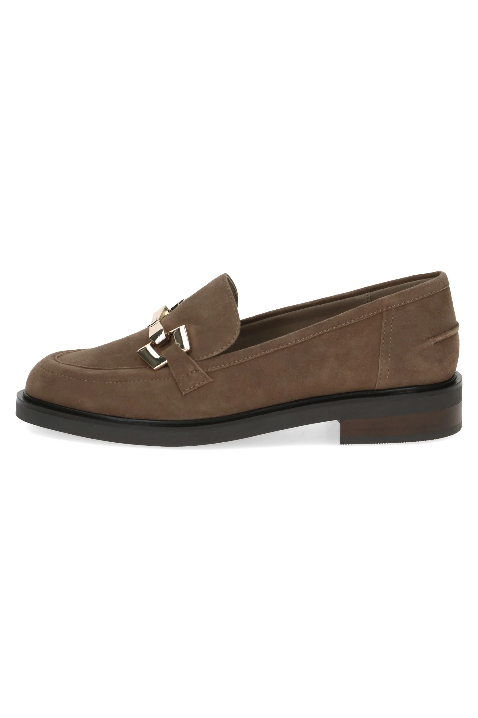 Moccasin Leather Shoes - Taupe Suede