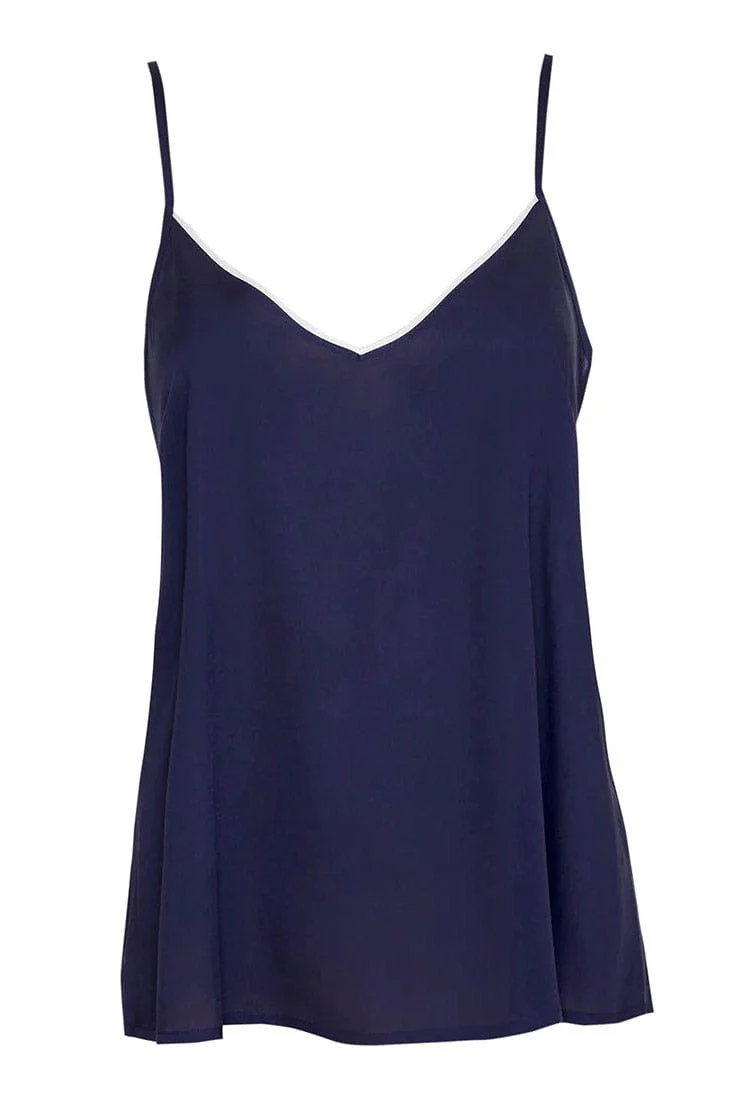 Avery Plain Modal Cami - Navy