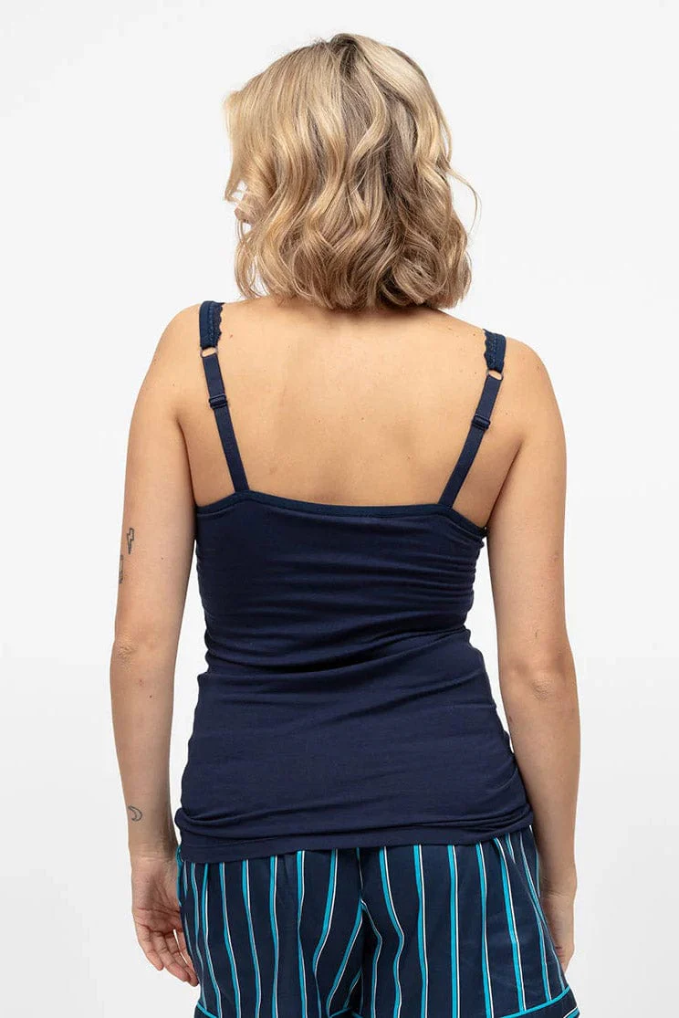 Jersey Hidden Support Vest - Navy - Image 4