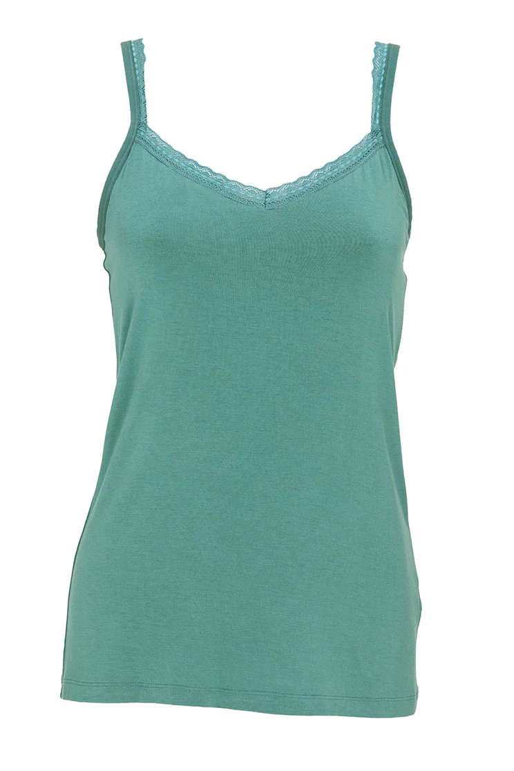 Jersey Hidden Support Vest - Seafoam