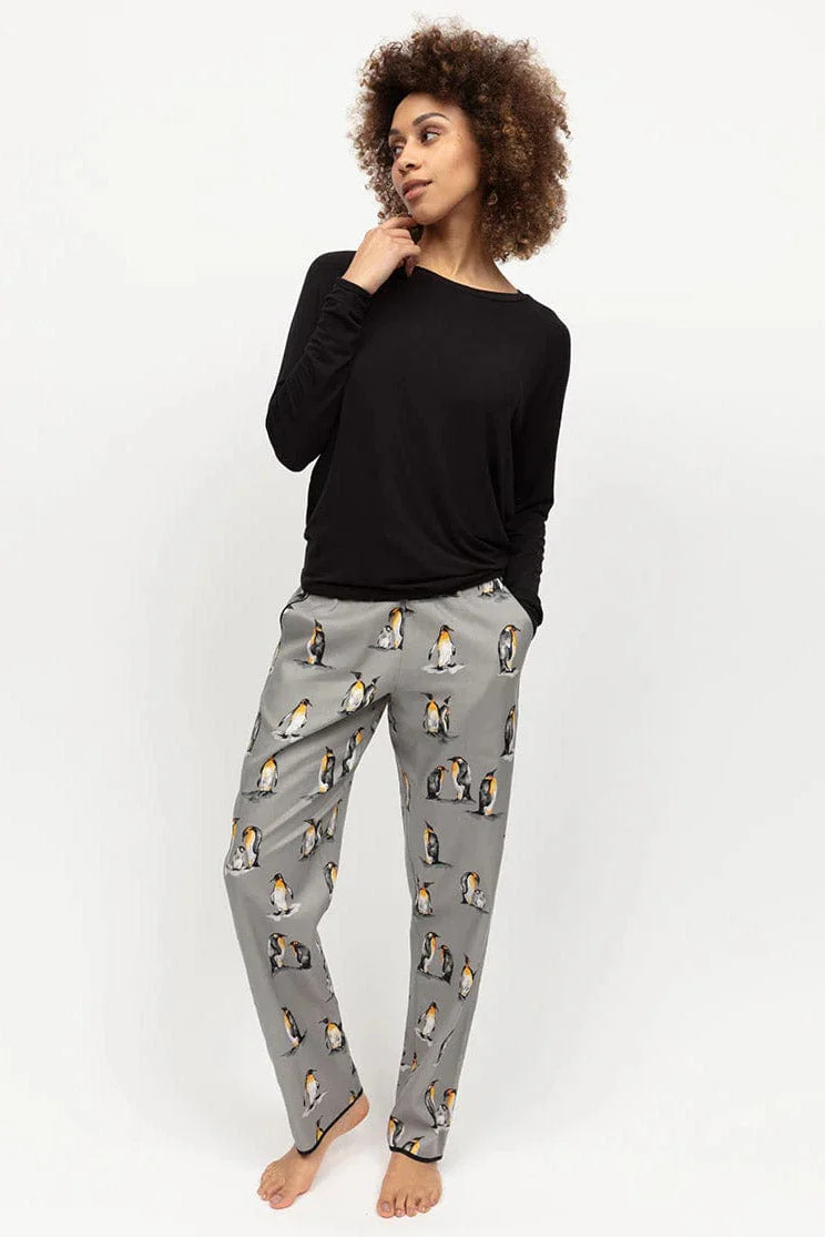 Parker Slouch Jersey Pyjama Top -  Black - Image 7