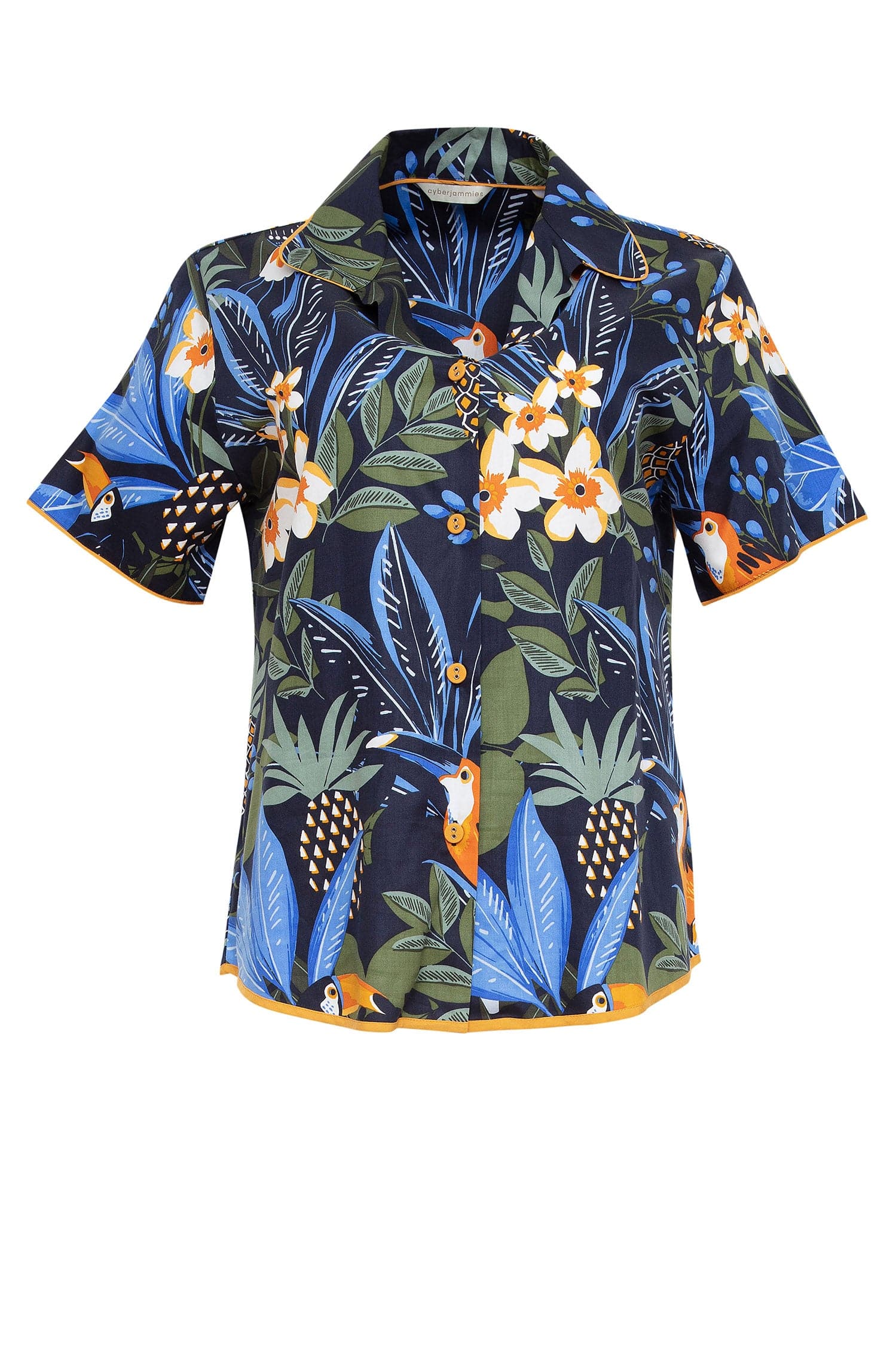 Sierra Toucan Print Pyjama Top - Multi