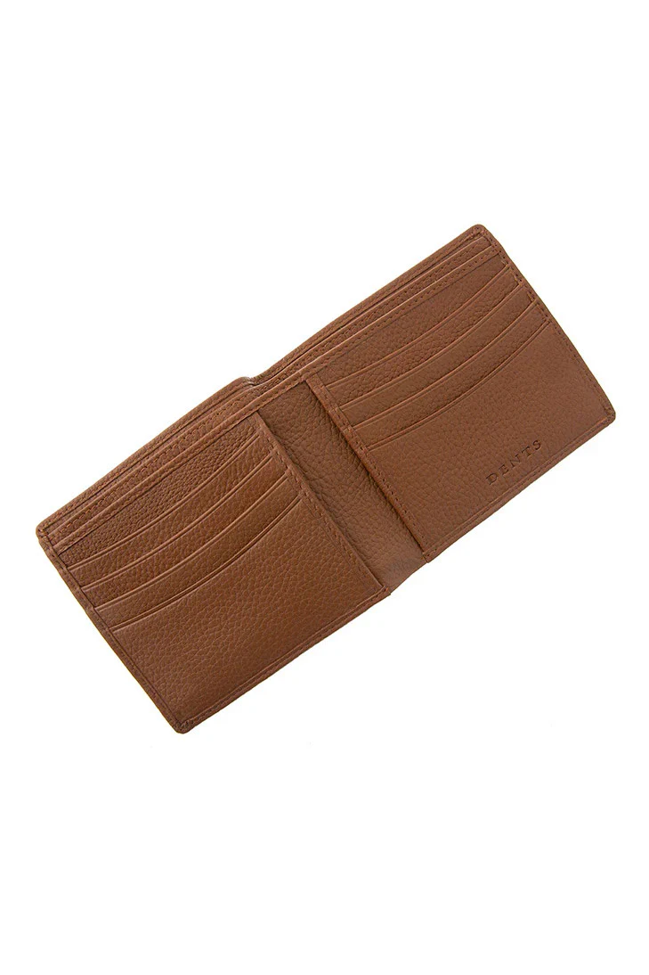 Mens Pebble Grain Leather Slim RFID Billfold Wallet - Cognac - Image 2
