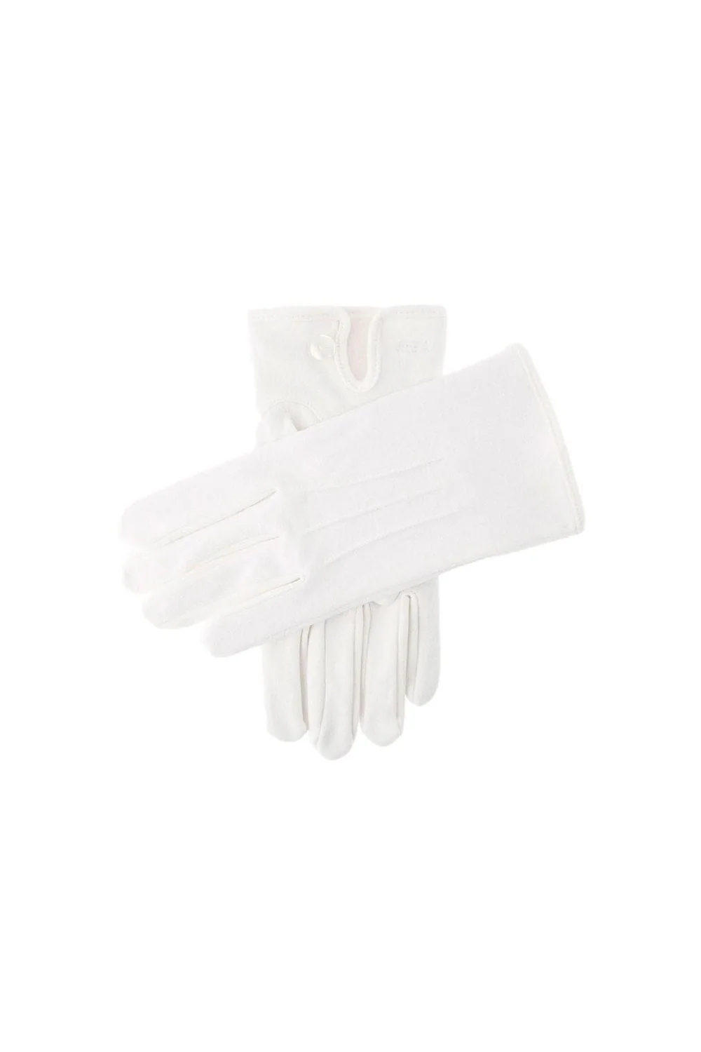 Curzon Plain Cotton Gloves - White