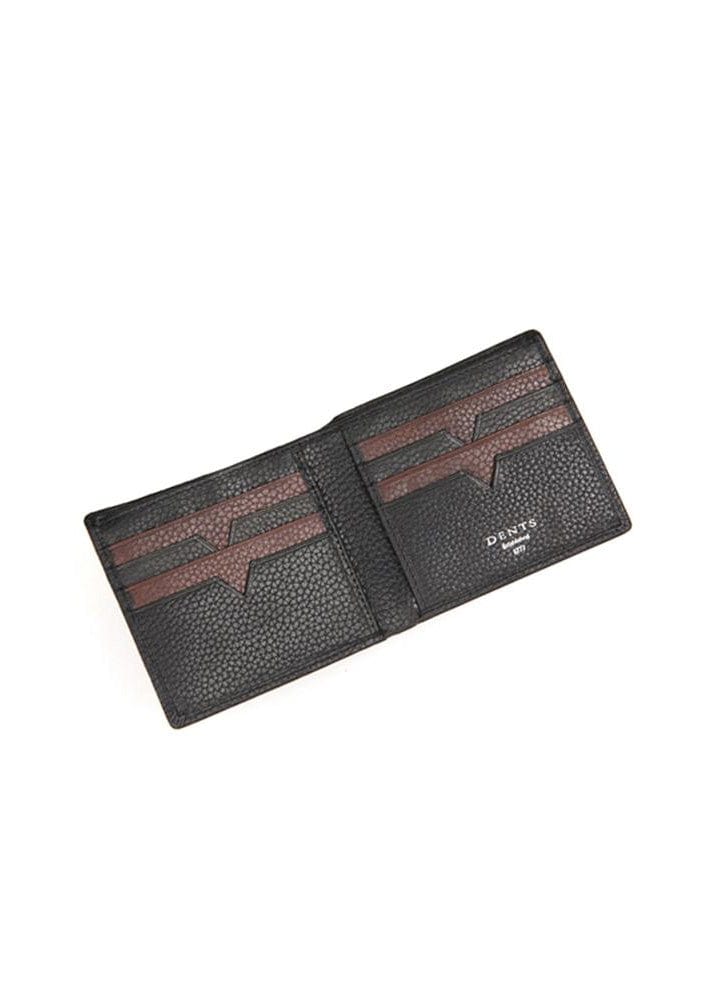 Derwent Pebble Grain Leather Billfold RFID Wallet - Black/Brown - Image 2