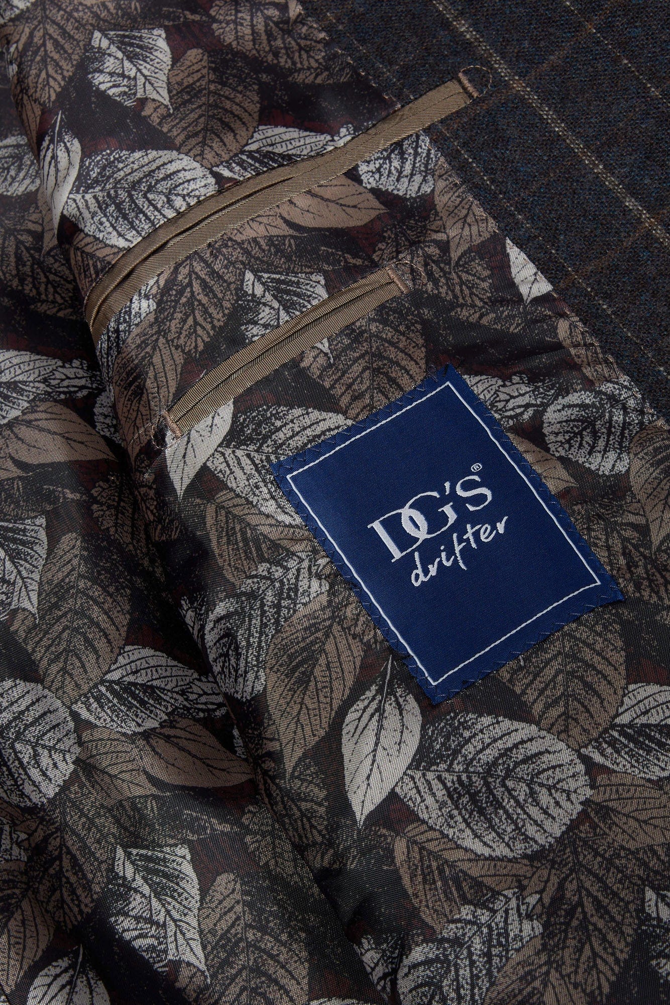 Marseille Bordeaux Check Jacket - Blue/Brown - Image 4