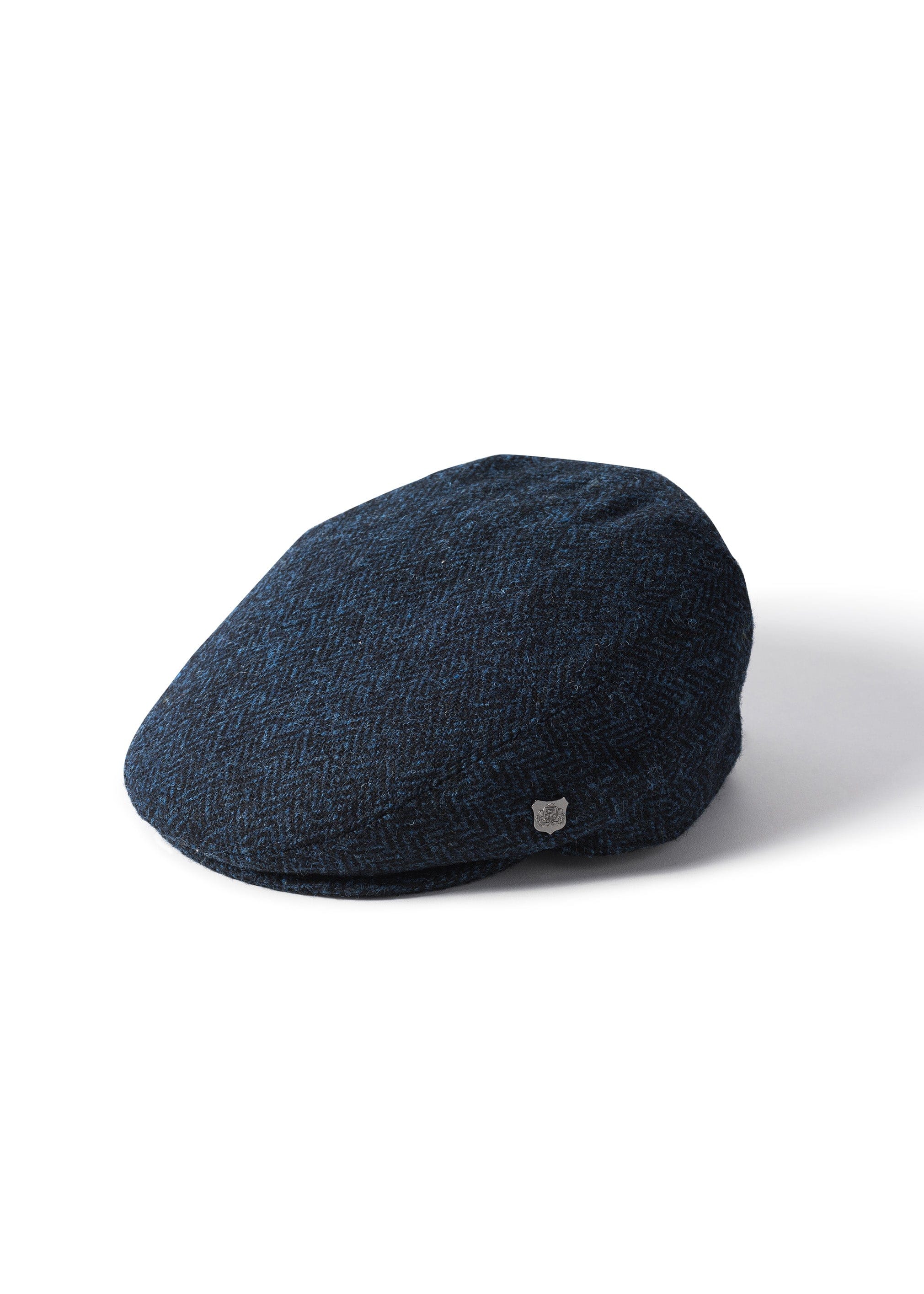 Stornoway Harris Tweed Flat Cap - Blue