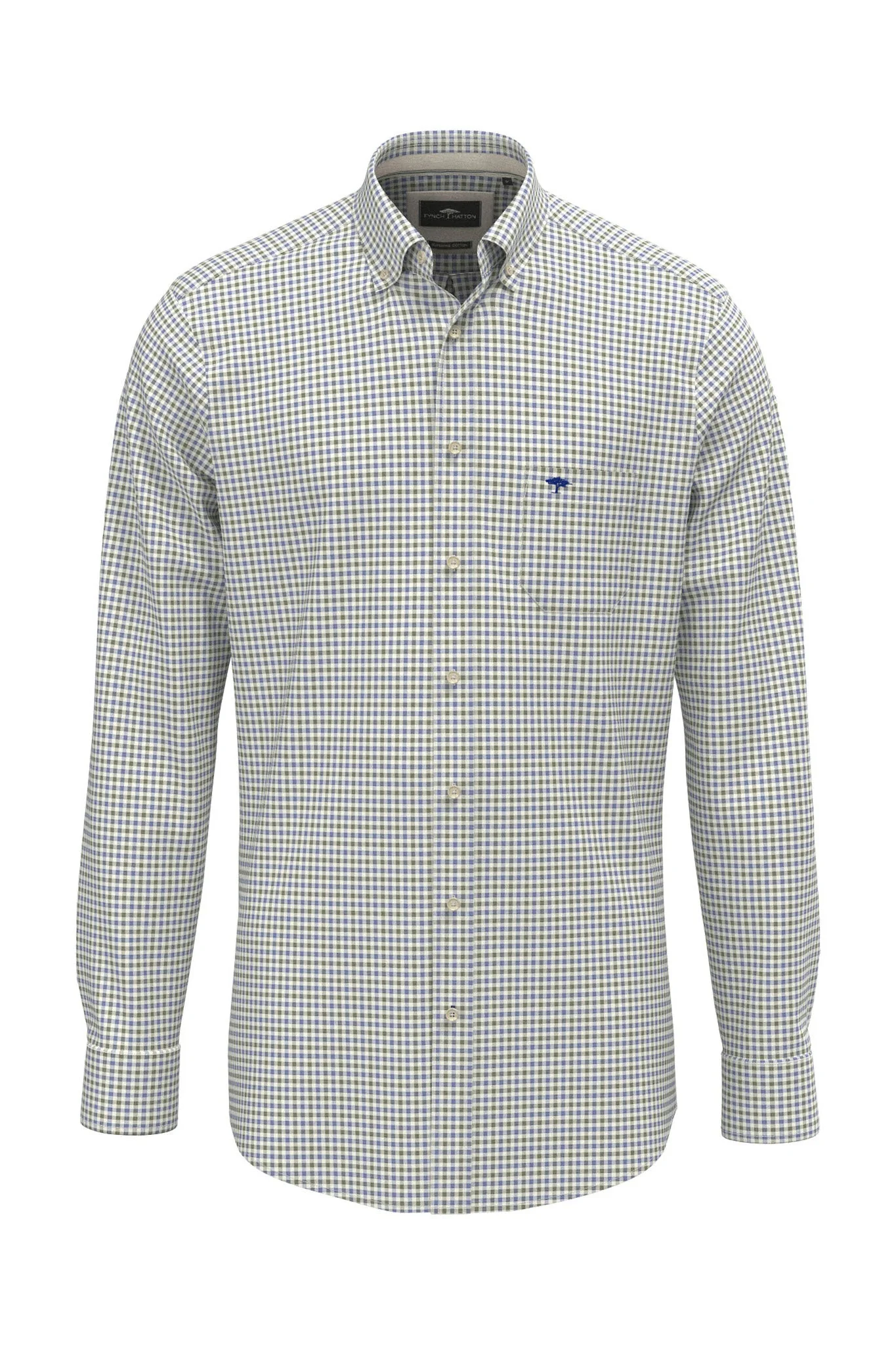 Button-Down Check Shirt - Avocado