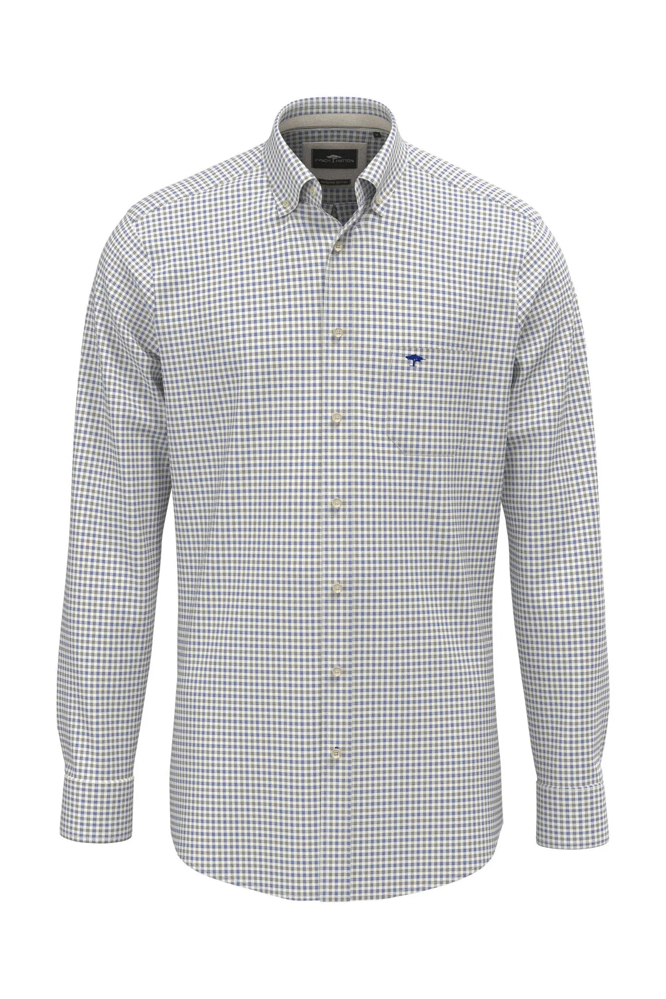 Button-Down Check Shirt - Harbor Blue