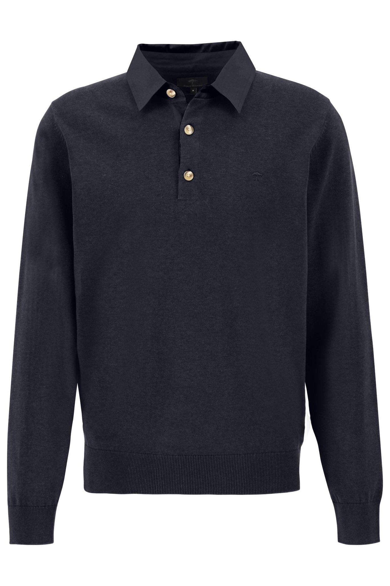 Cotton Rugby Shirt - Navy