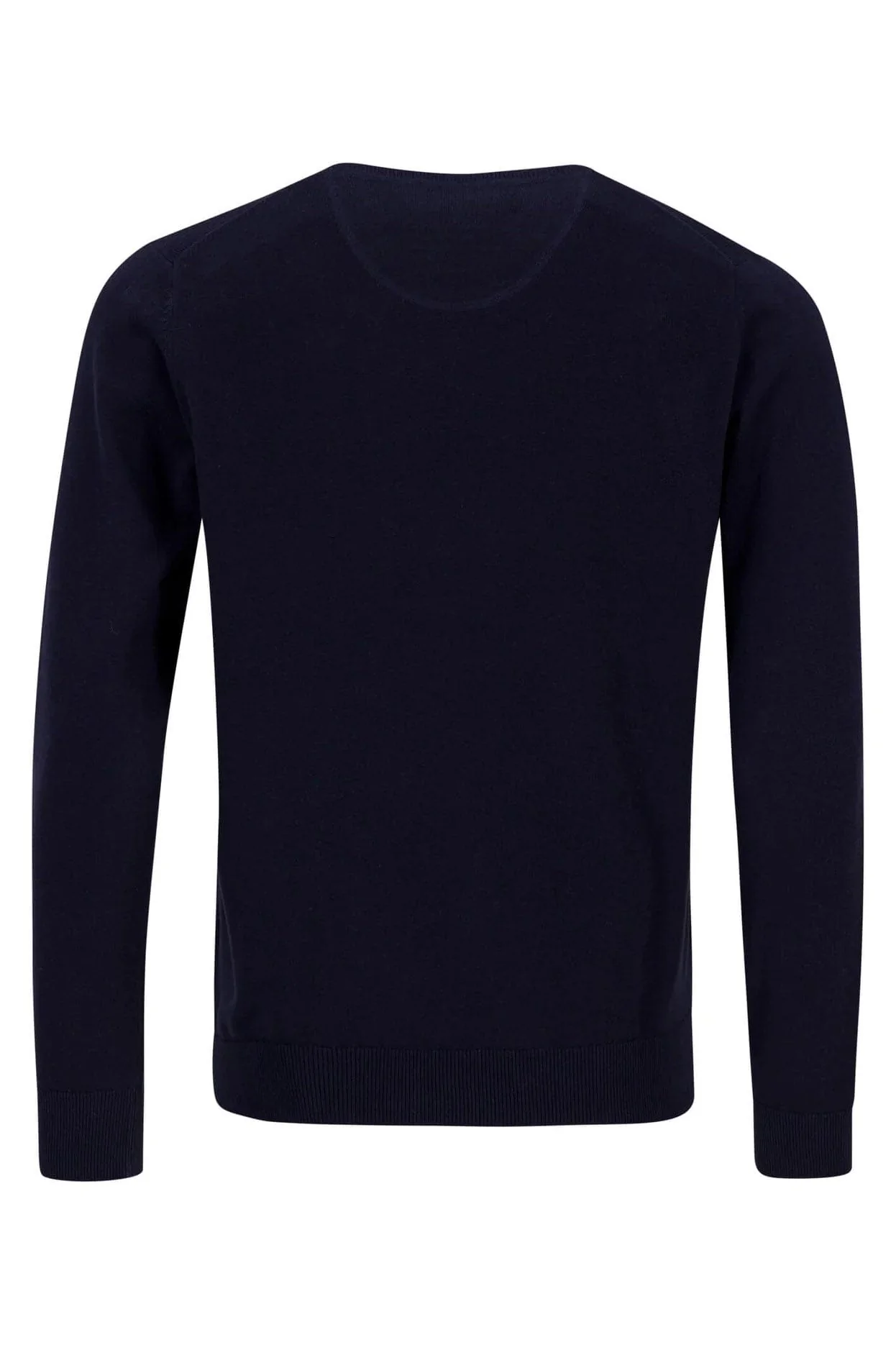 Superfine Cotton Crew Neck Jumper - Navy - Image 2