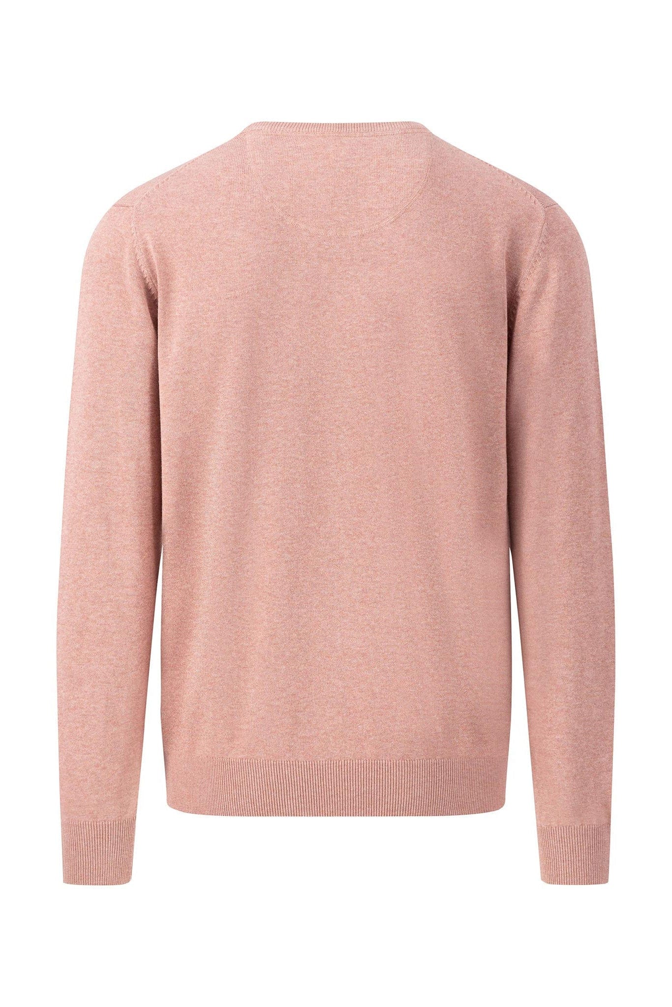 Superfine Cotton Crew Neck Jumper - Pale Berry - Image 2