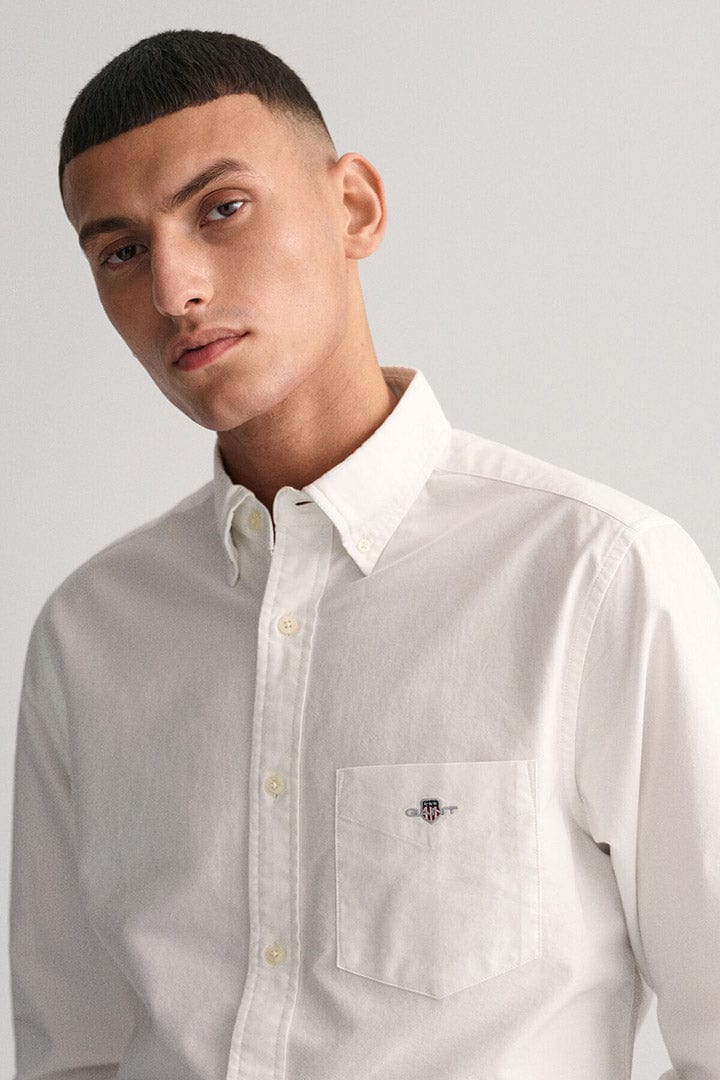 Regular Fit Oxford Shirt - White - Image 2