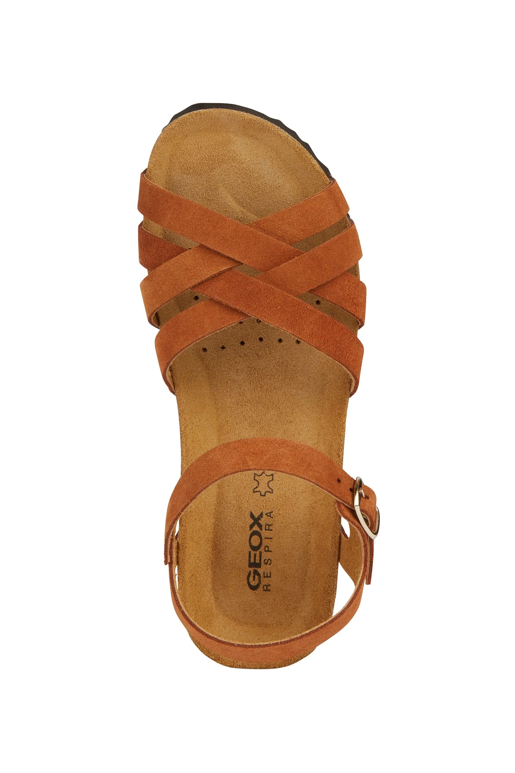 Sthellae Suede Leather Sandals - Cognac - Image 5