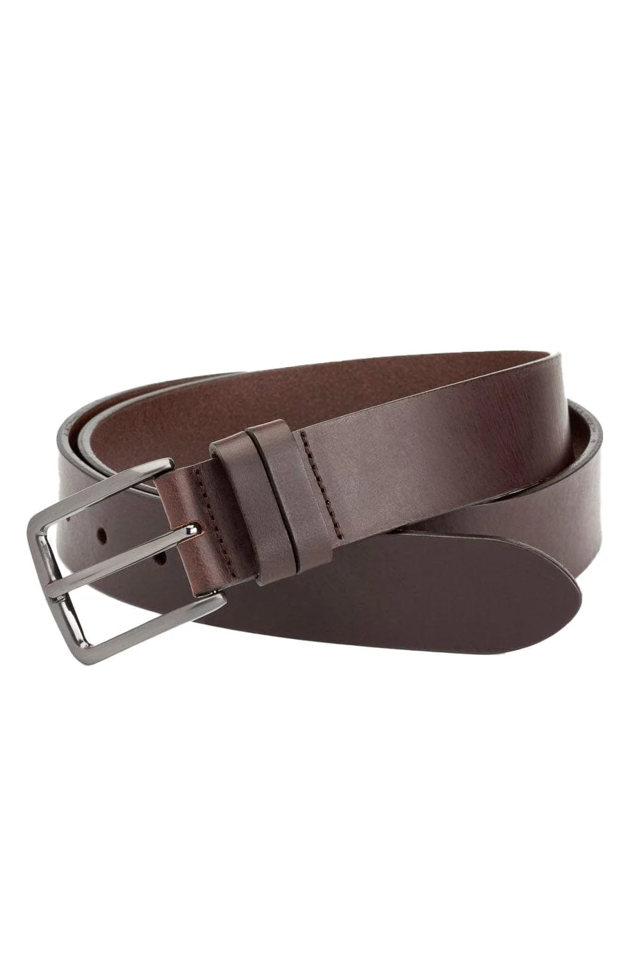 35mm Cuba Leather Belt - Brown