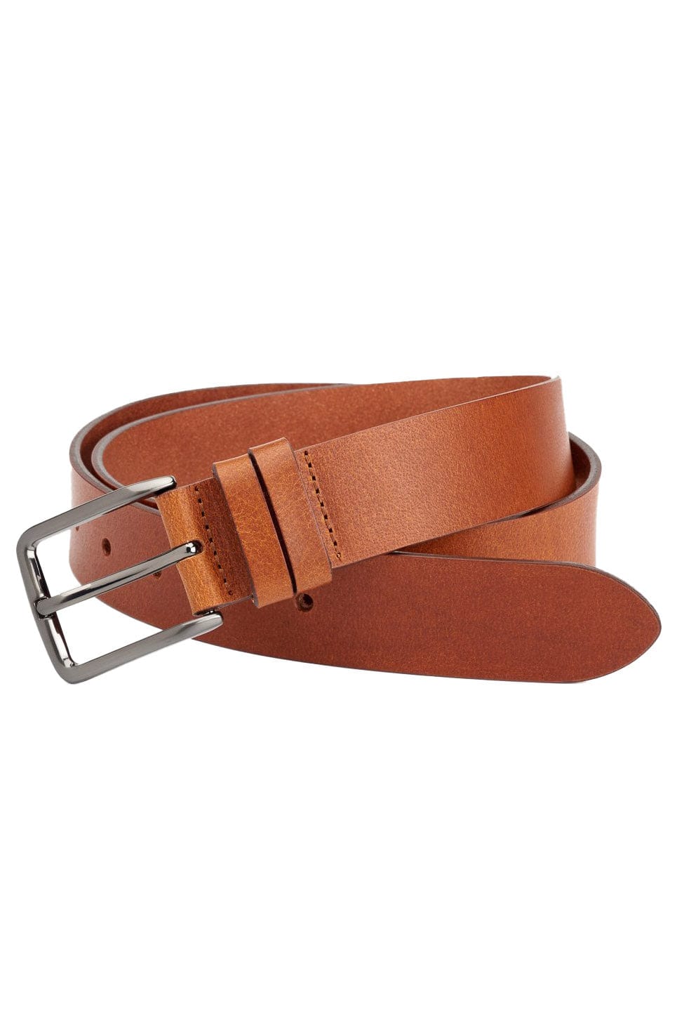35mm Cuba Leather Belt - Tan