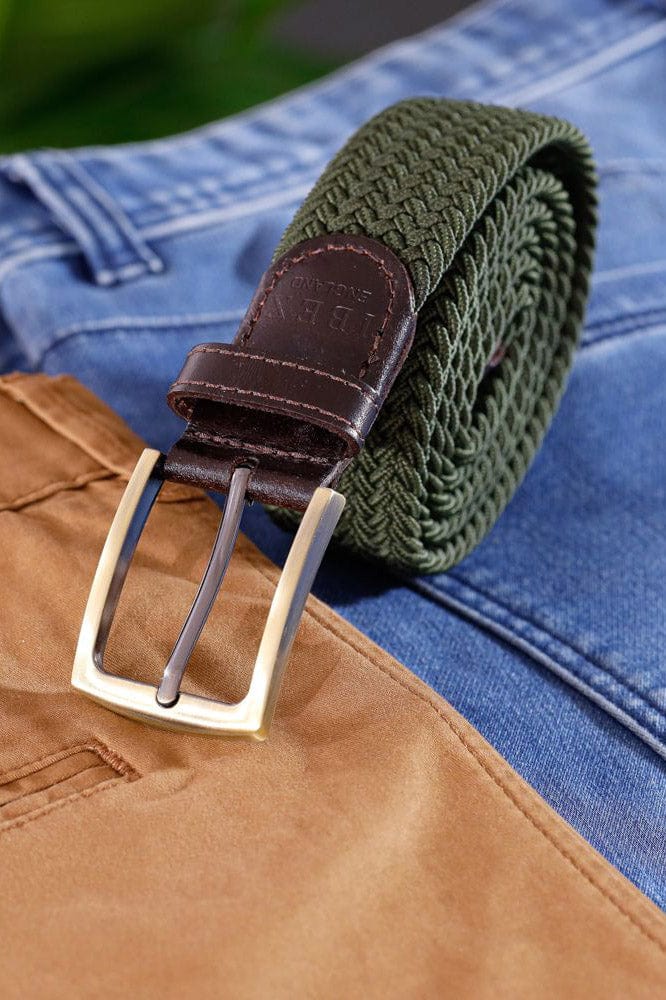 Woven Elasticated Belt - Khaki - Image 2