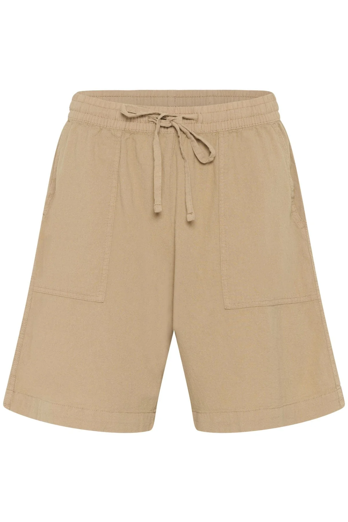 Naya Cotton Elasticated Waist Shorts - Classic Sand