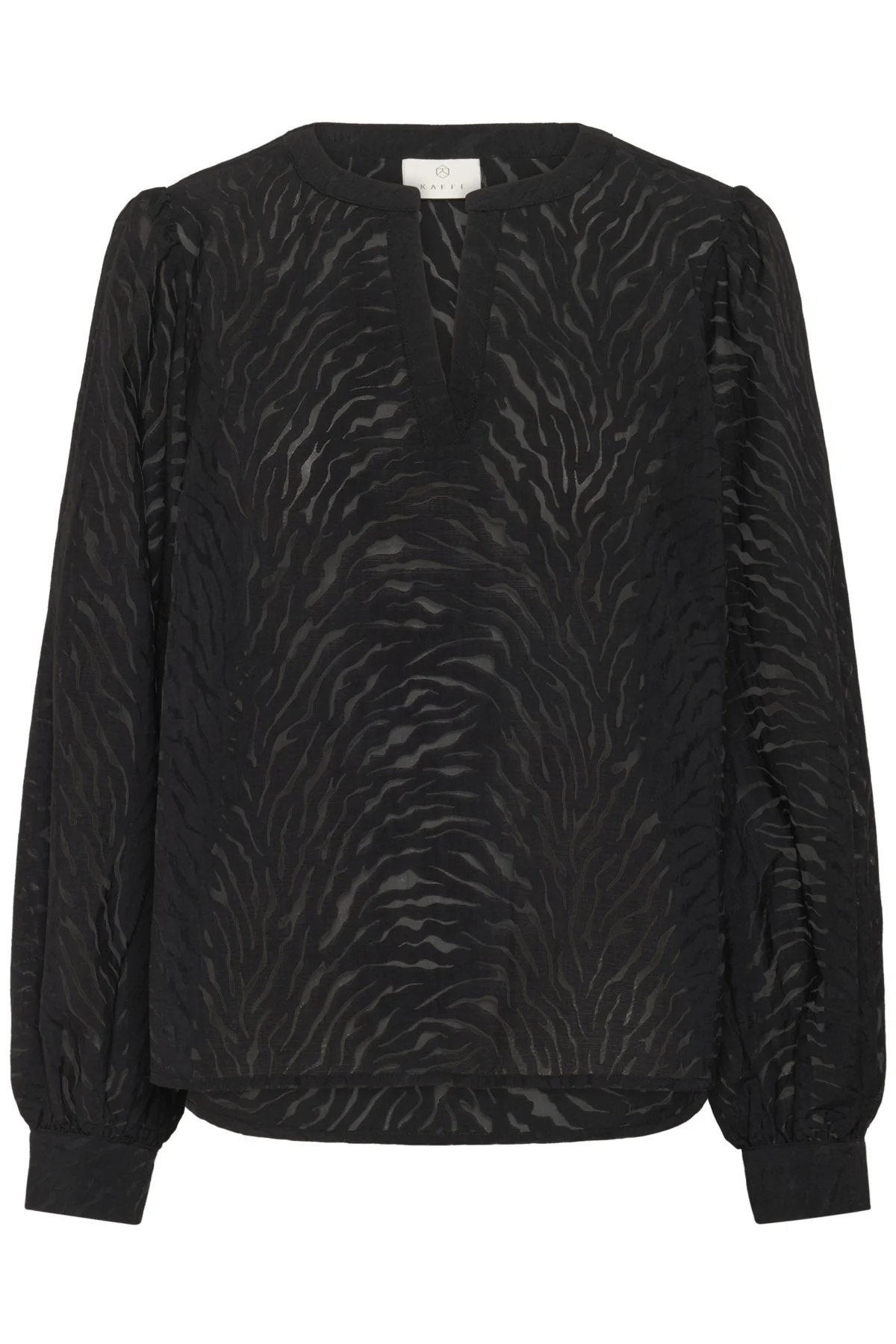 Vivian Printed Blouse - Black