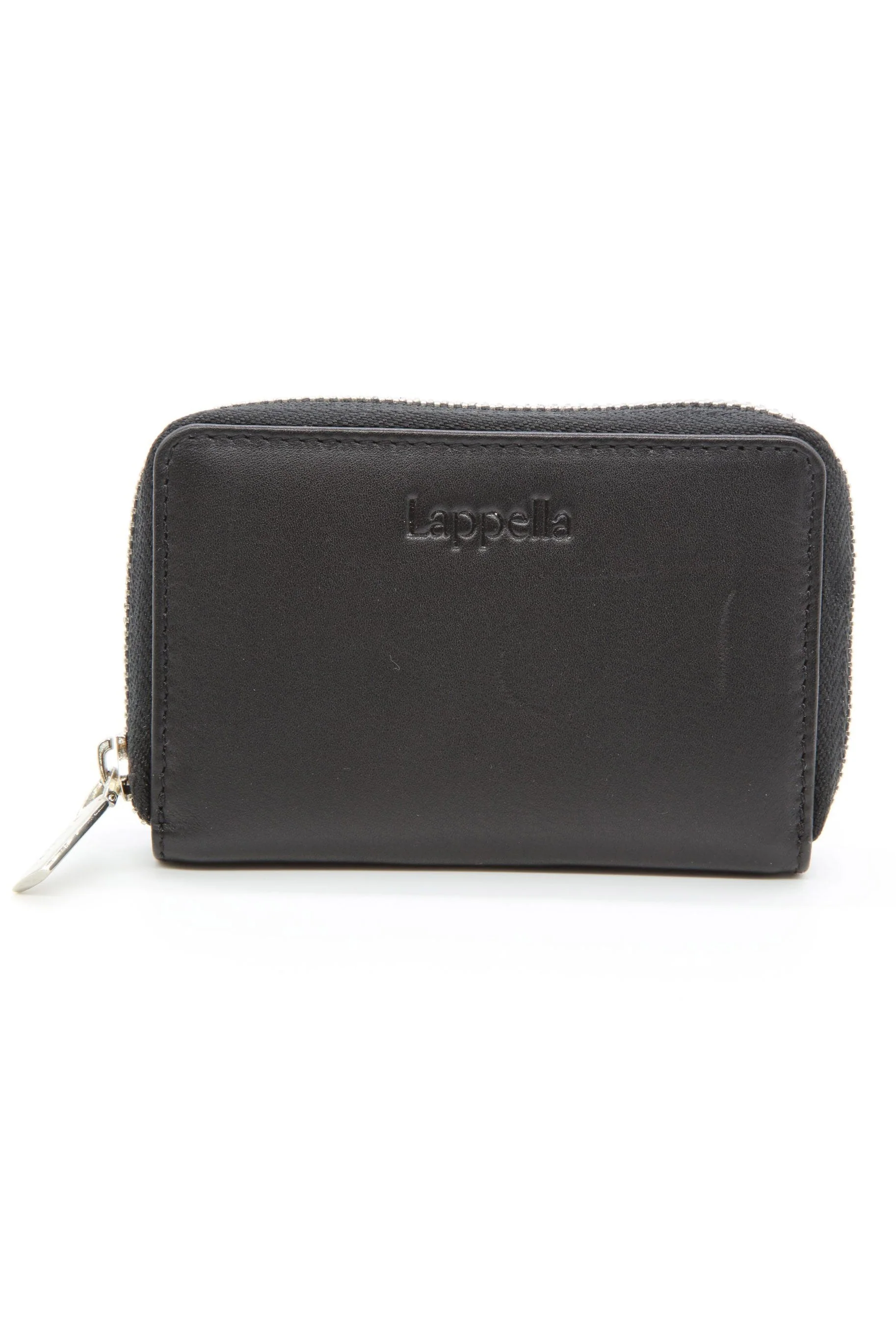 Eva Small Leather Purse - Black