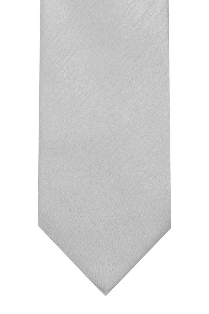 Shantung Tie - Silver