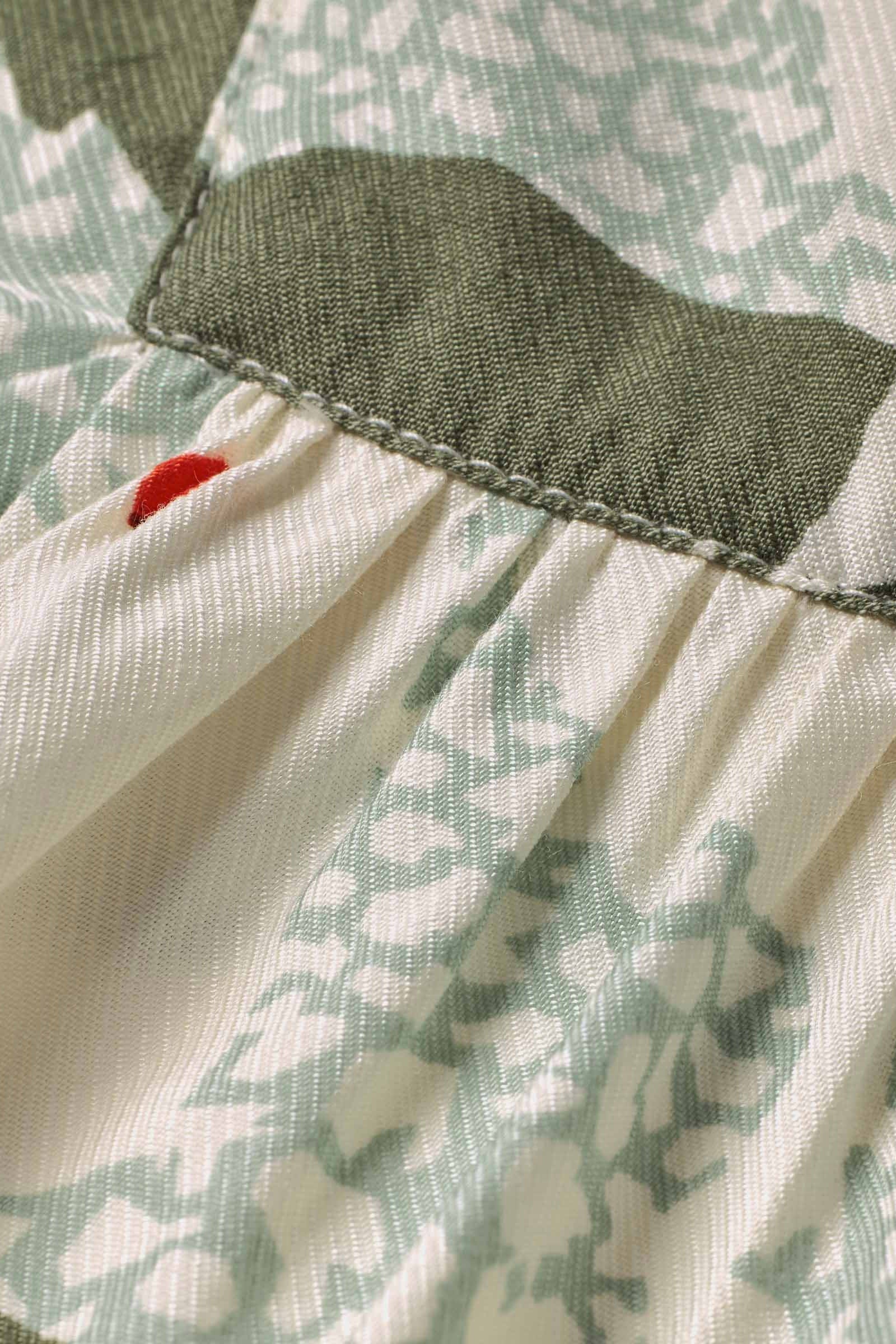Dusya Printed Top - Frosty Green - Image 3