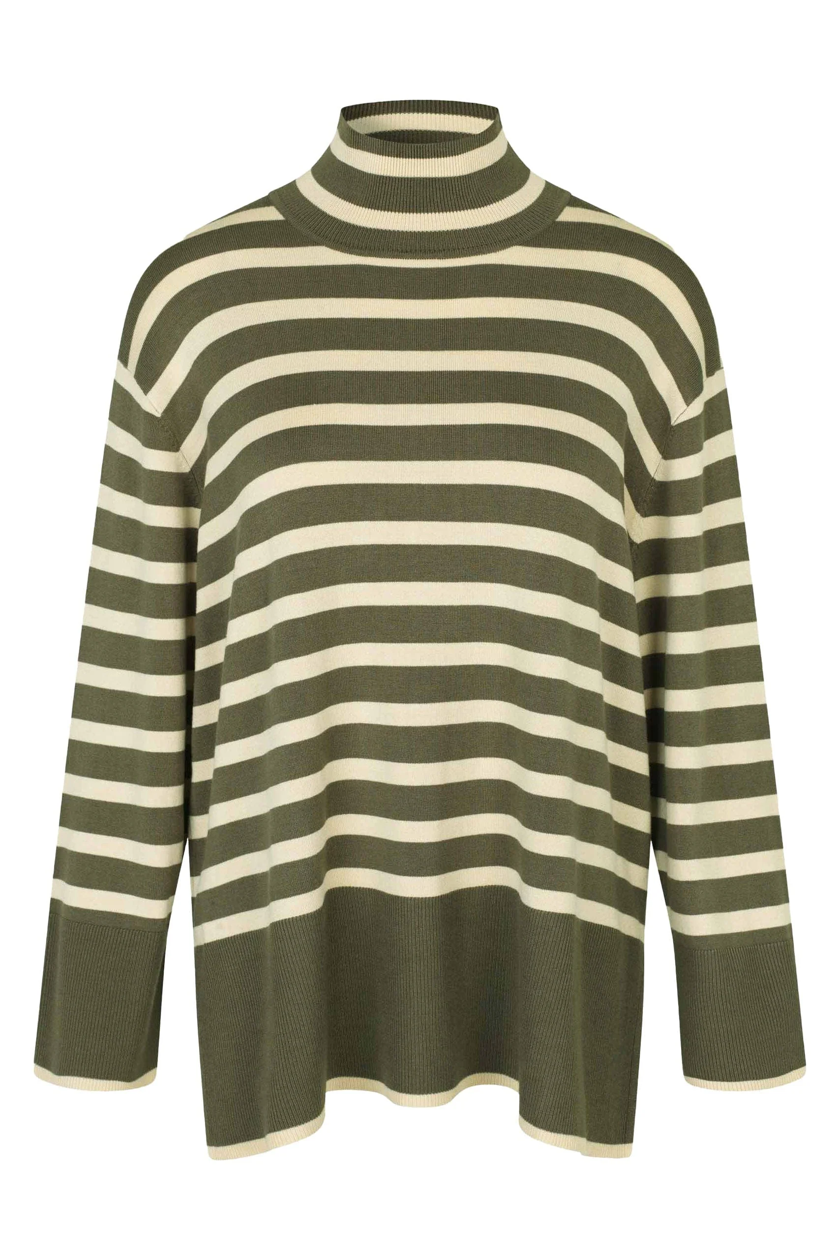 Fasoni Stripe Jumper - Sea/fog