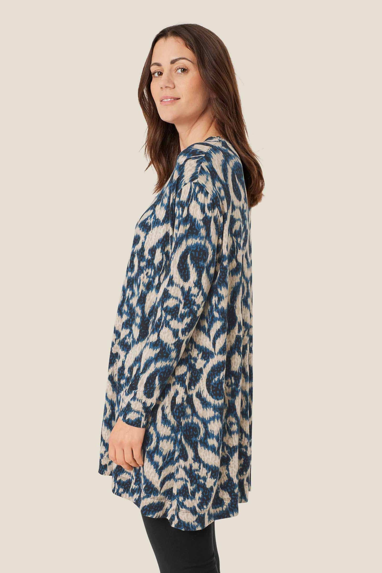 Gael Printed Jersey Tunic - Moonlit Ocean - Image 3