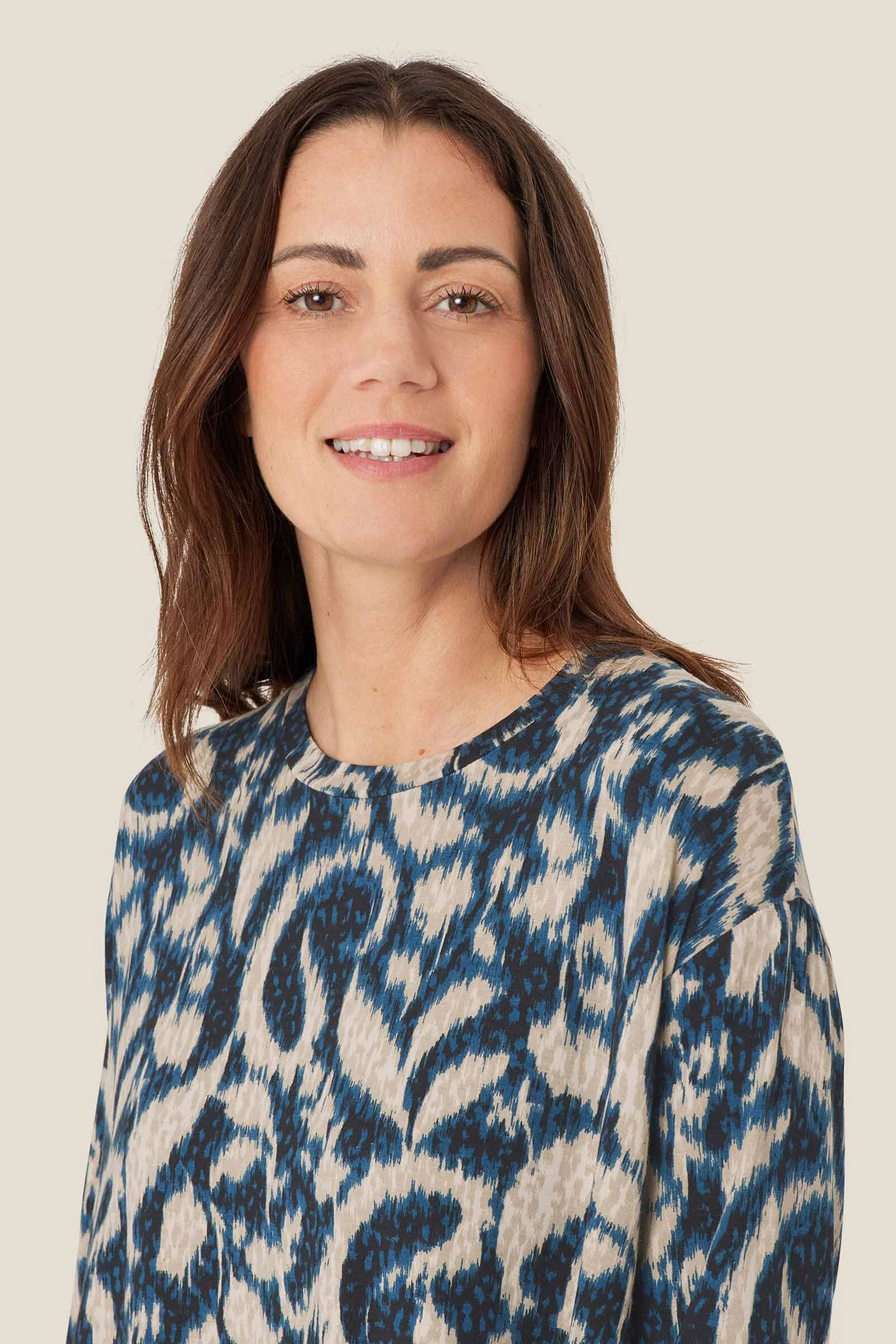 Gael Printed Jersey Tunic - Moonlit Ocean - Image 4