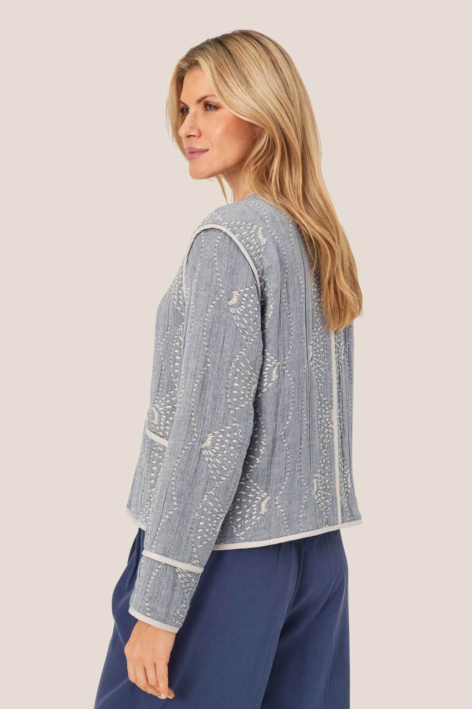 Jeine Cotton Jacket - Sargasso Melange - Image 3