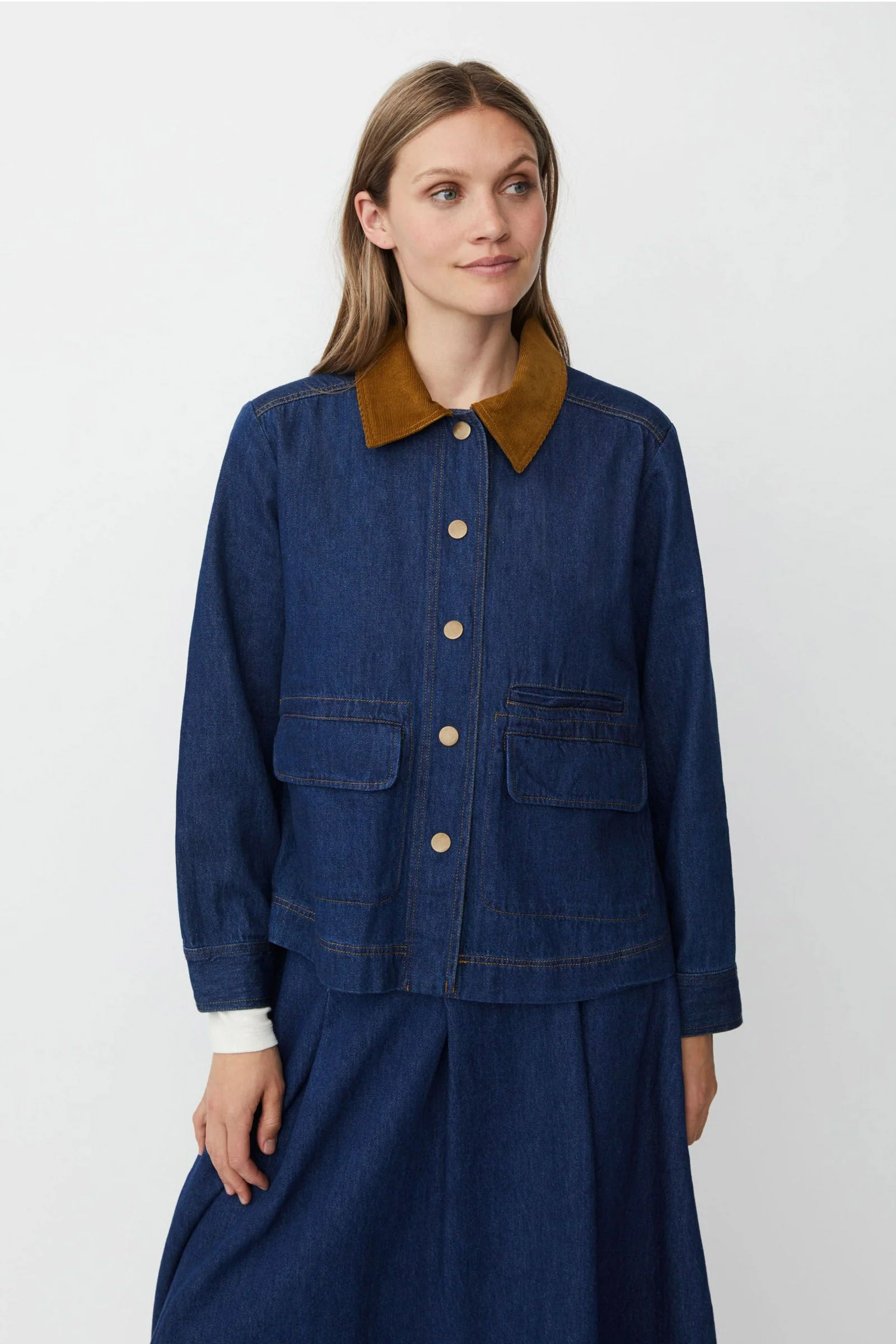 Julemi Denim Jacket - Dark Denim - Image 3