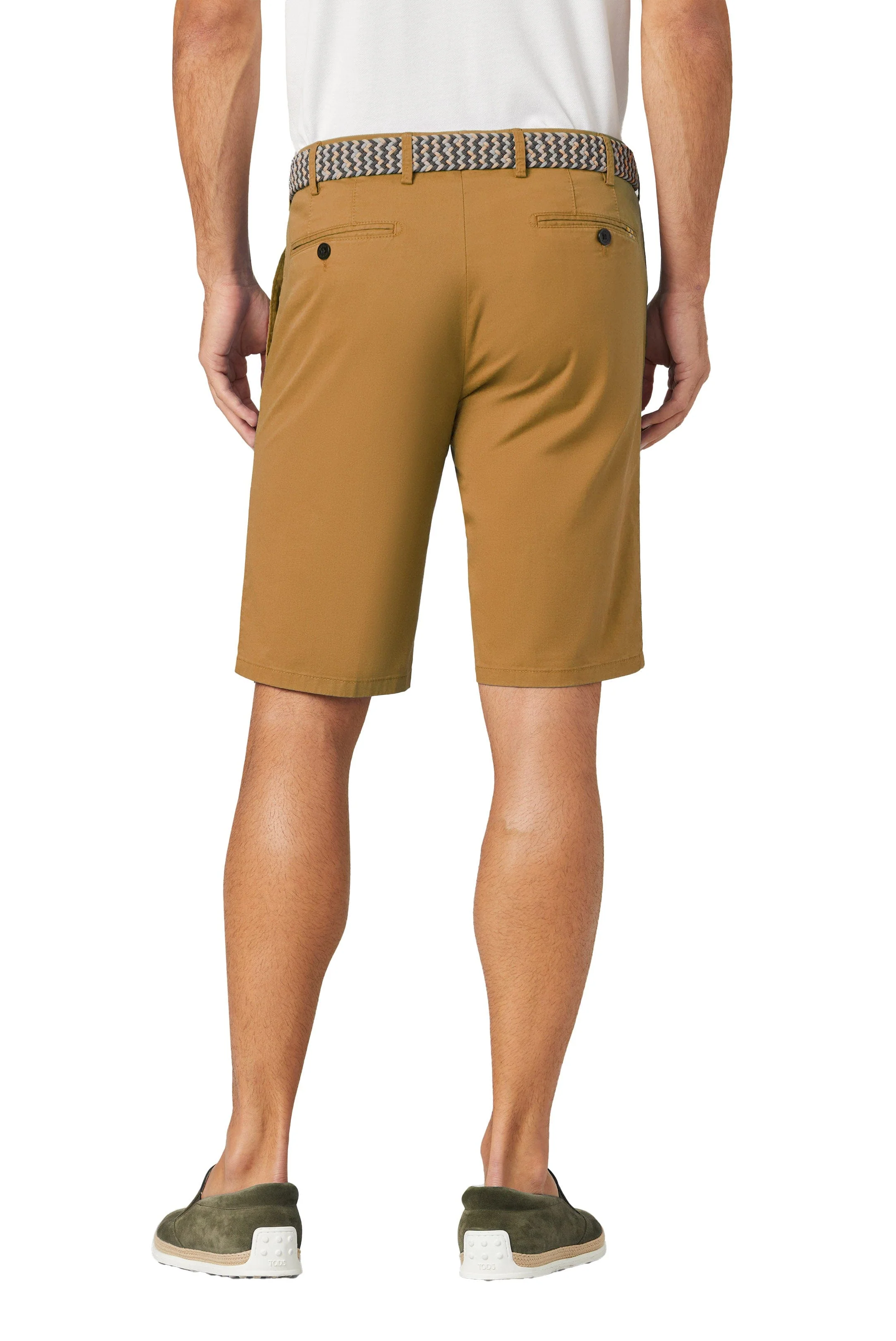 B-Palma Cotton Stretch Chino Shorts - Cinnamon - Image 2