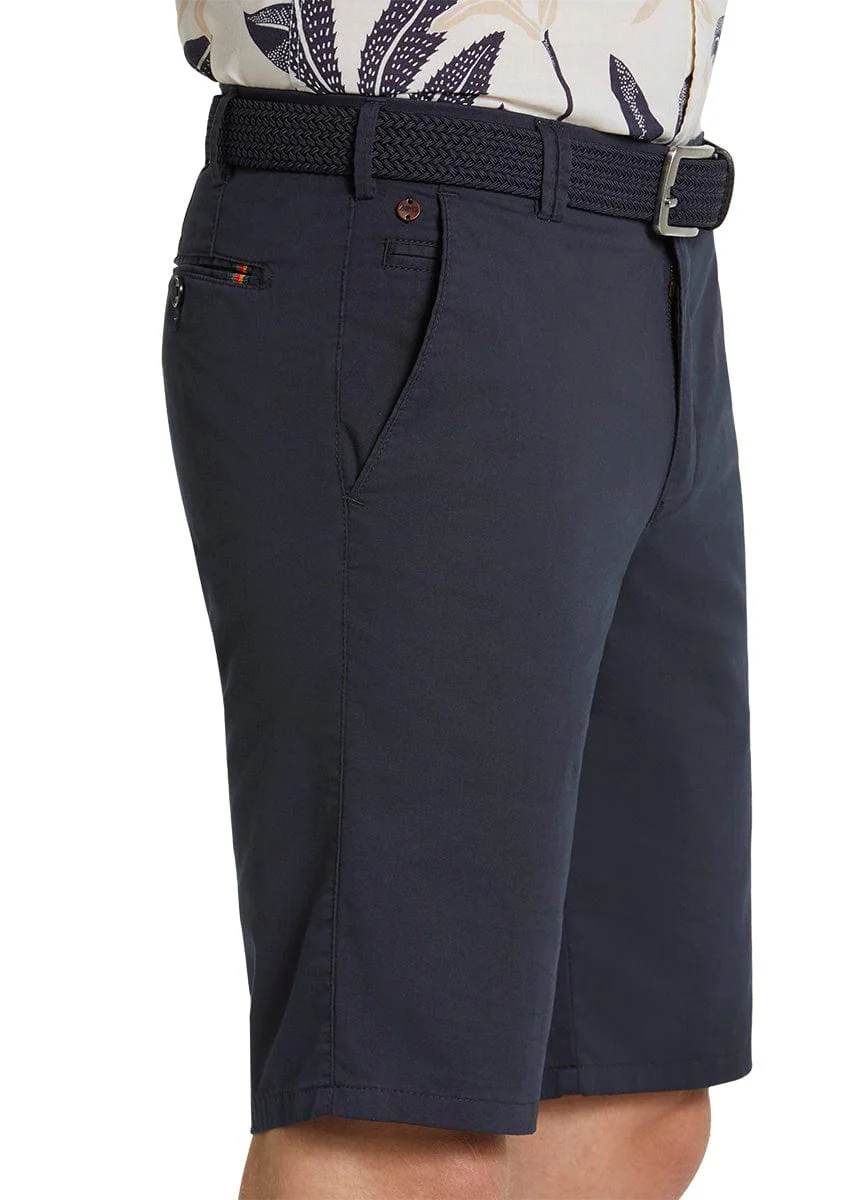 B-Palma Cotton Stretch Shorts - Navy - Image 2